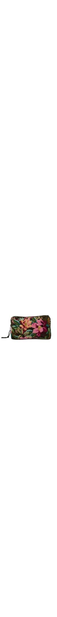 Necessaire Ora Bolas G Painted Flowers - Verde