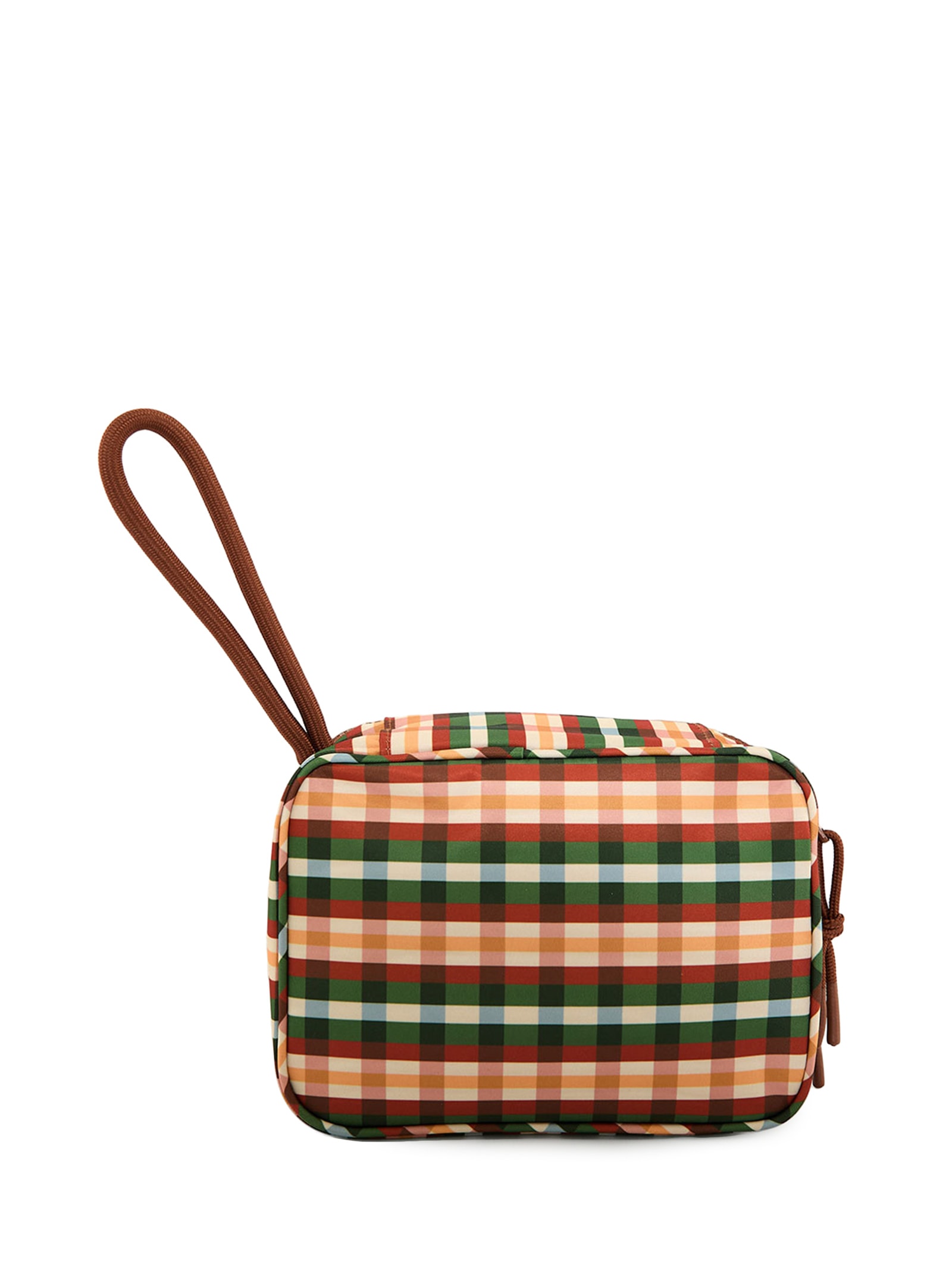 Necessaire Xero Xadrez Multi Marrom Farm Etc