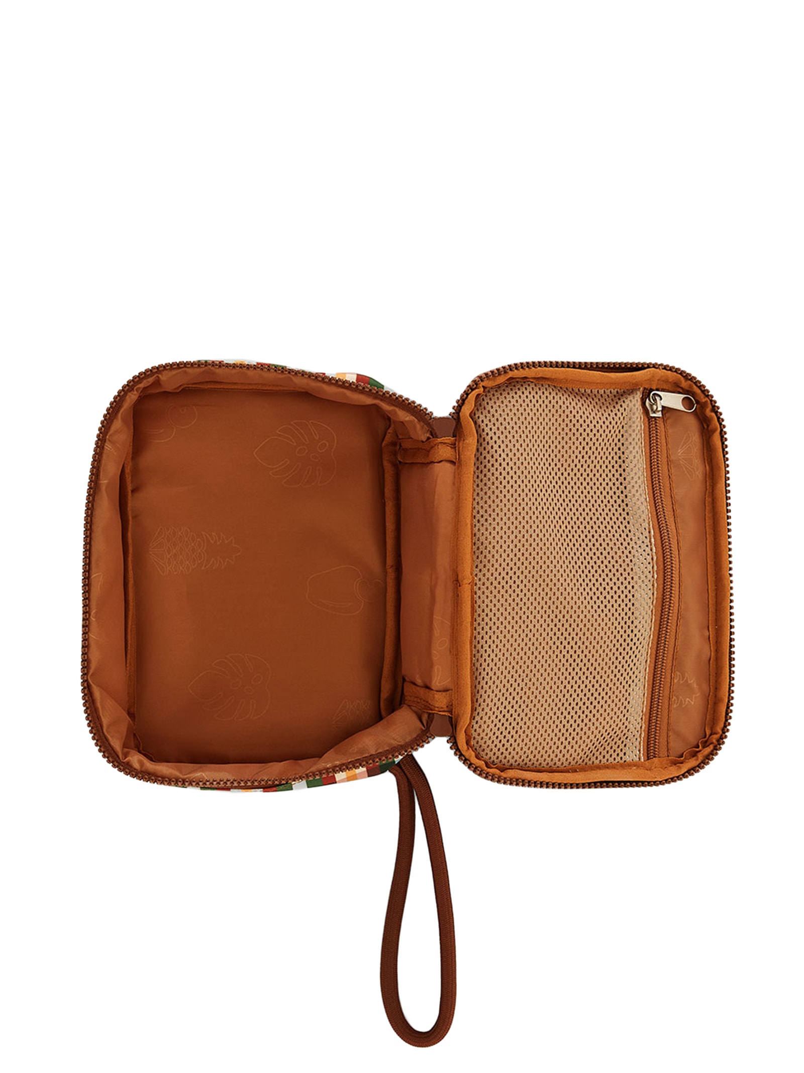 Necessaire Xero Xadrez Multi Marrom Farm Etc