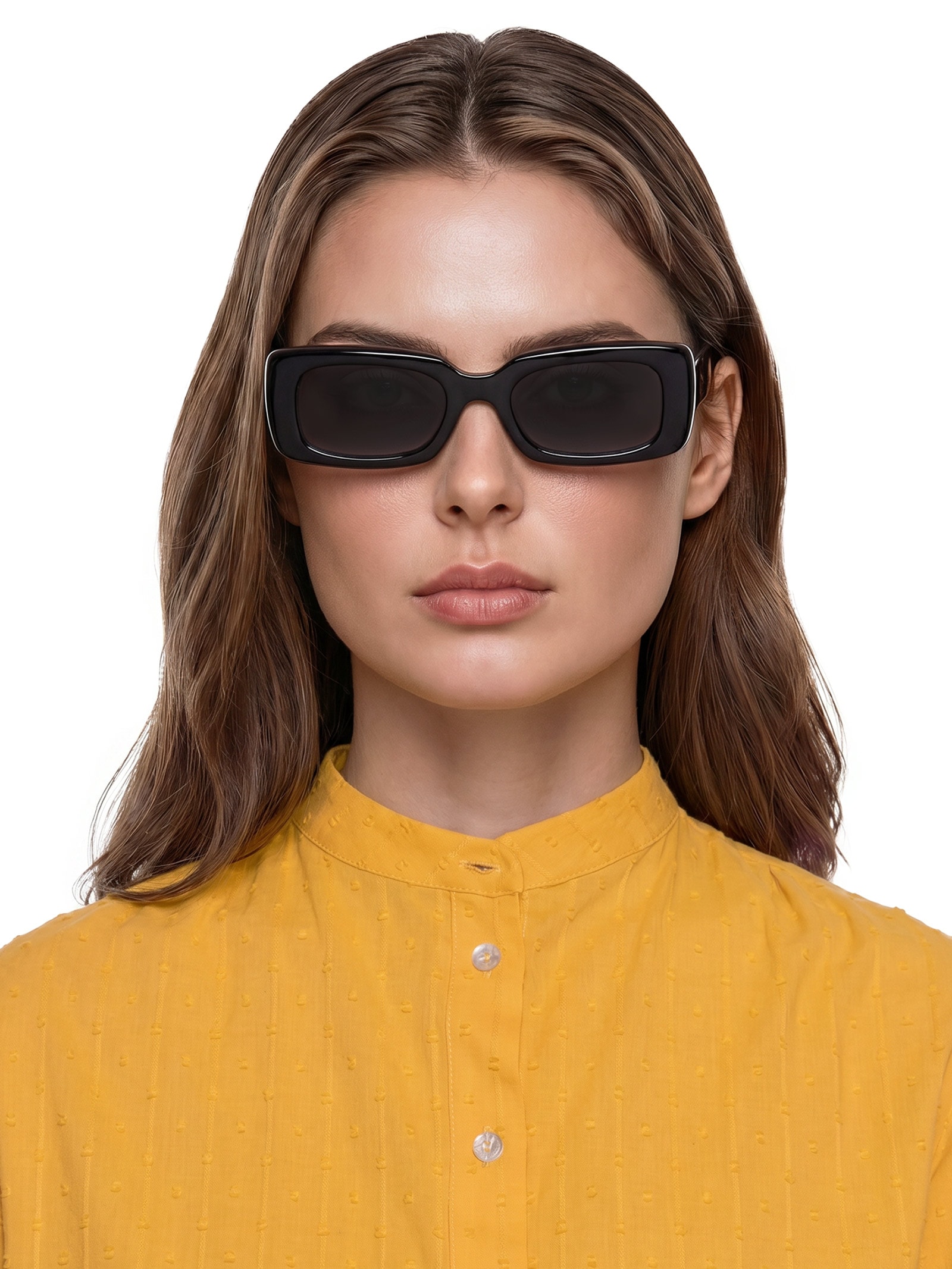 Óculos De Sol Feminino Adulto Mônaco Degradê Preto Helena Bordon