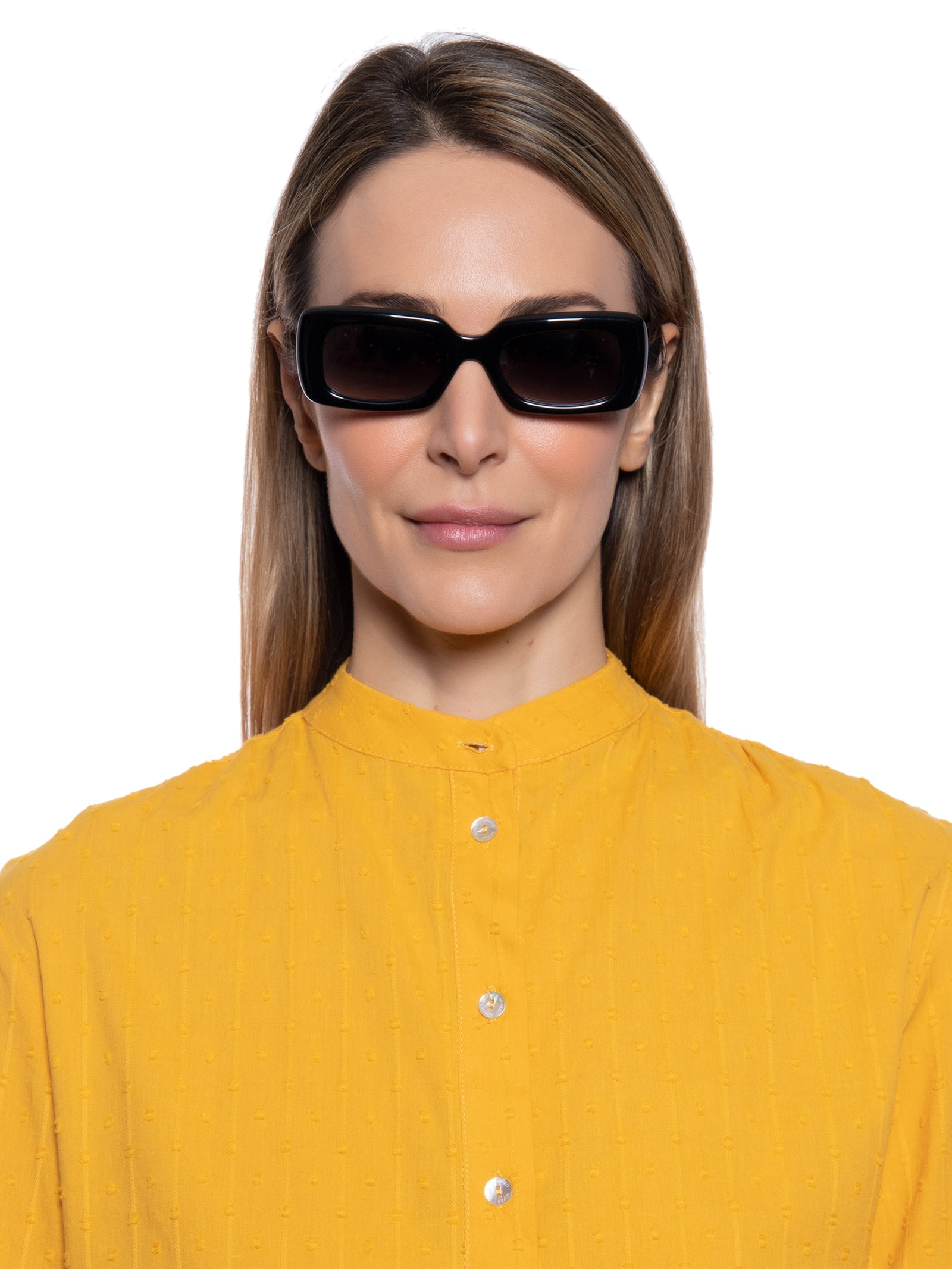 óculos De Sol Feminino Adulto Mônaco Degradê Preto Helena Bordon