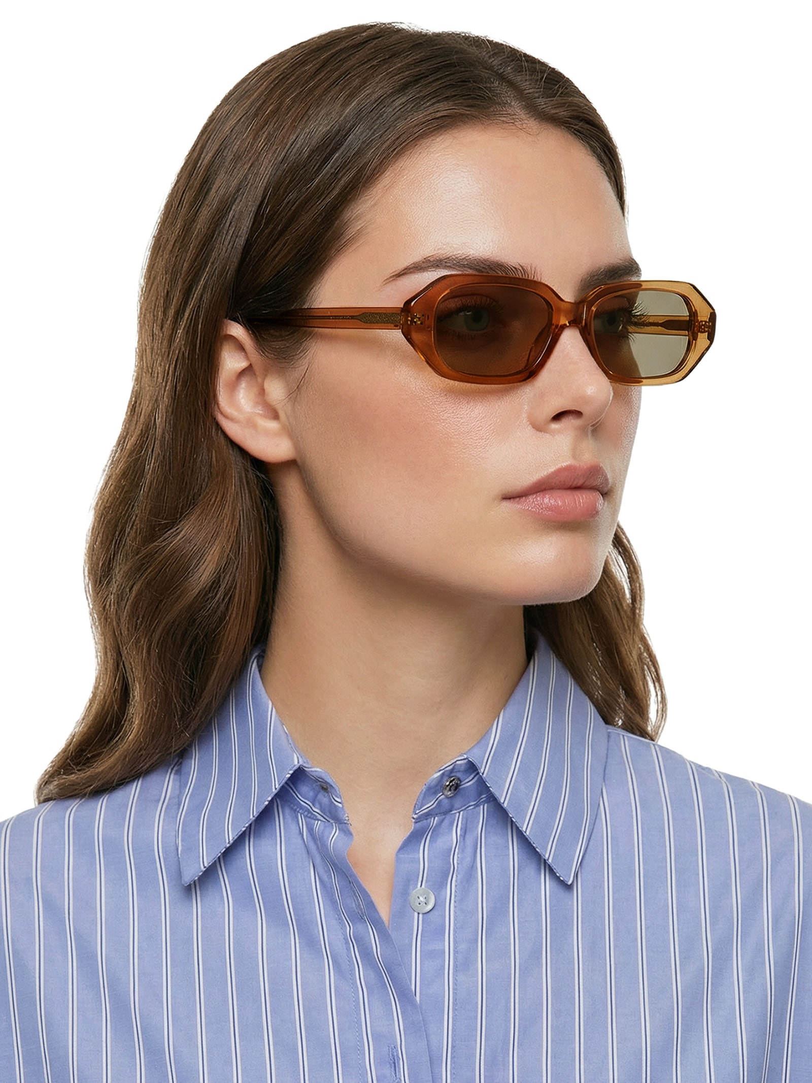 Óculos De Sol Feminino Adulto Munique Transparente Toffe MRCL Amarelo  Helena Bordon