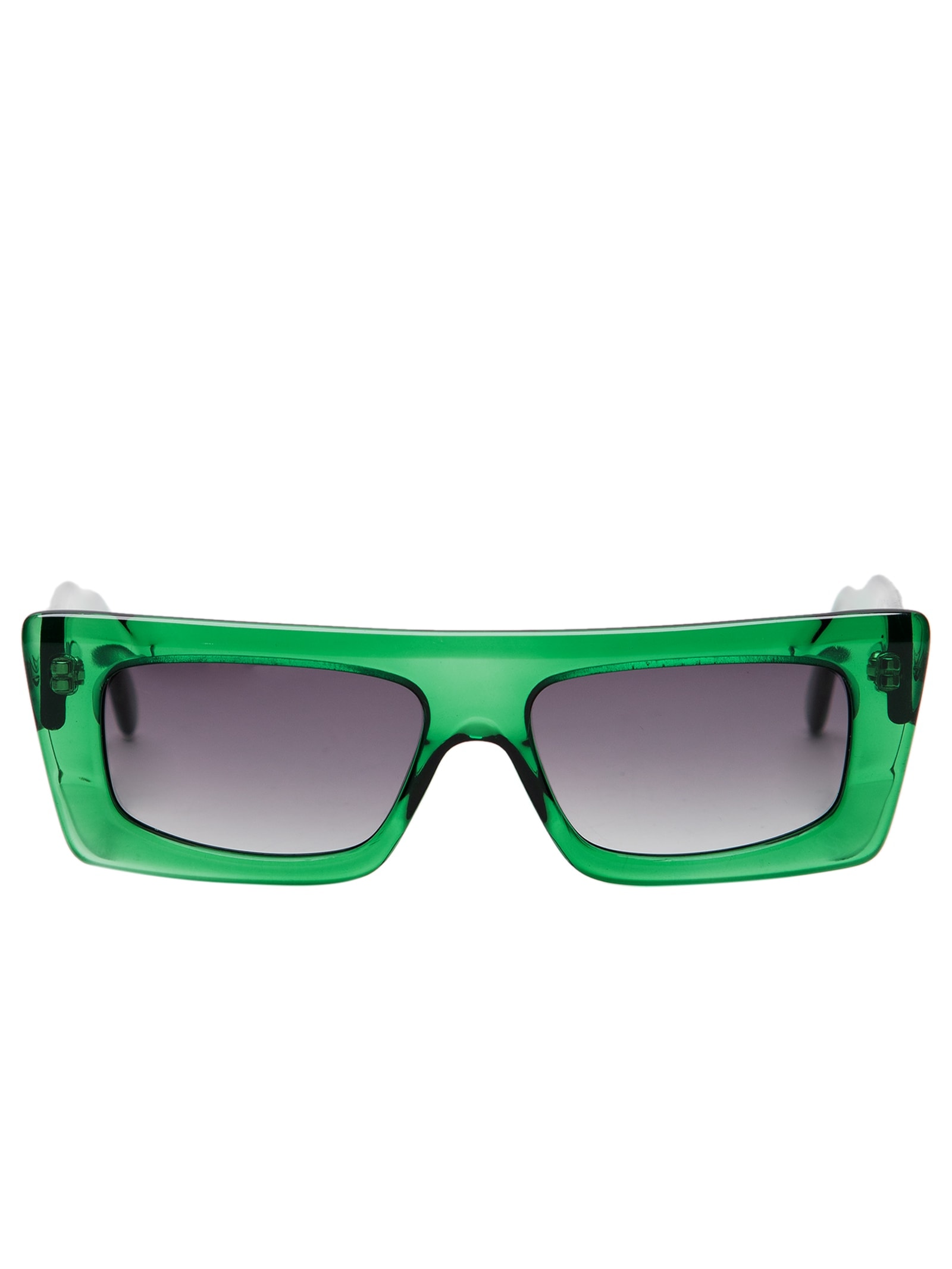 Óculos De Sol Feminino Adulto Nyc Transparente Degradê Verde Helena Bordon