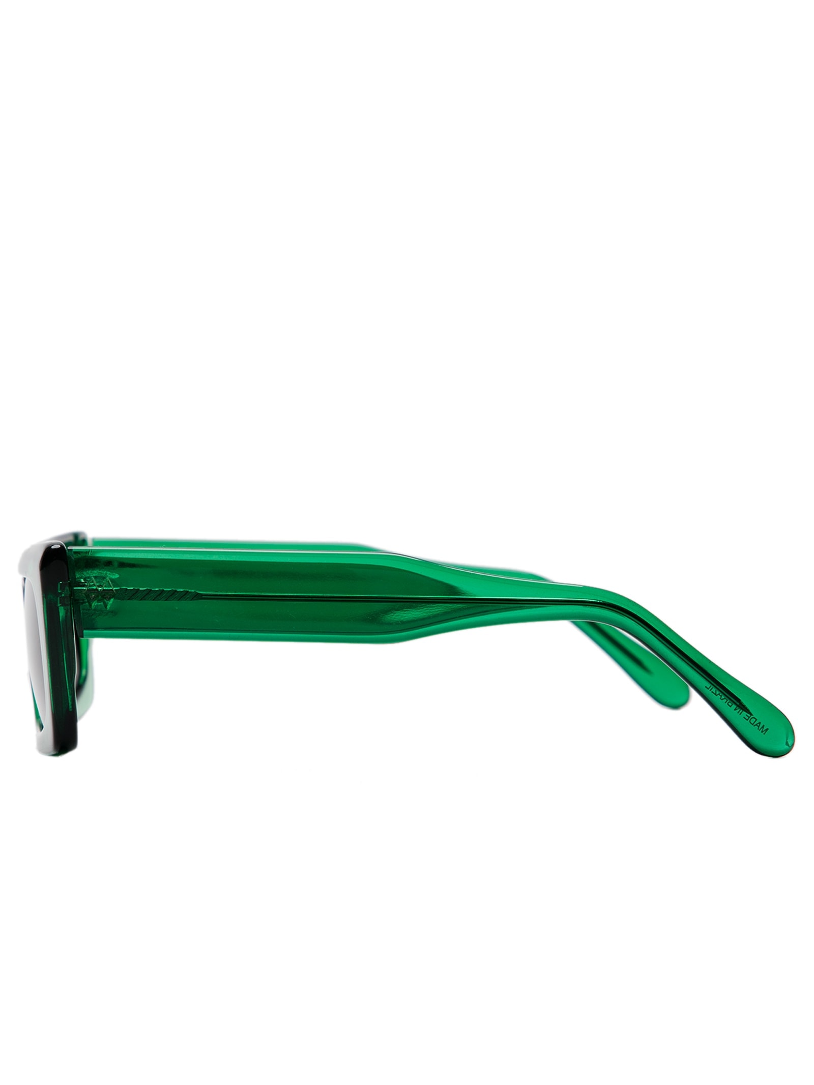 Óculos De Sol Feminino Adulto Nyc Transparente Degradê Verde Helena Bordon