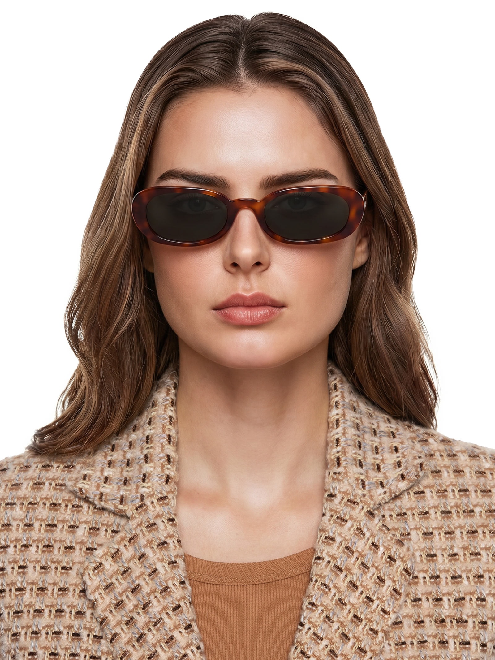 Óculos de Sol Feminino Demi G15 Marrom Helena Bordon