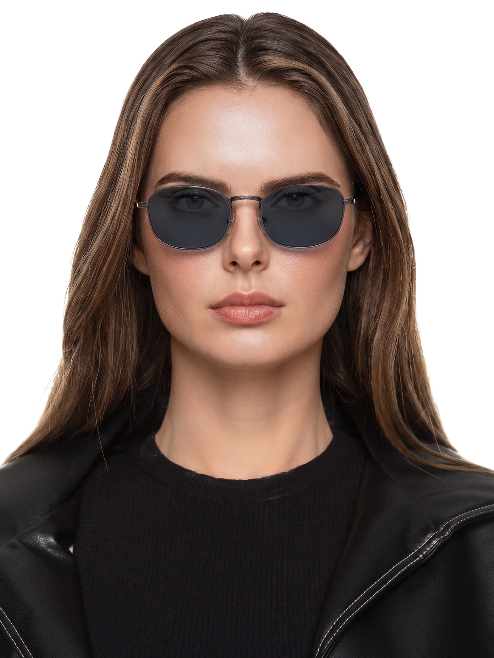Óculos De Sol Feminino Haste Fina Azul Vogue