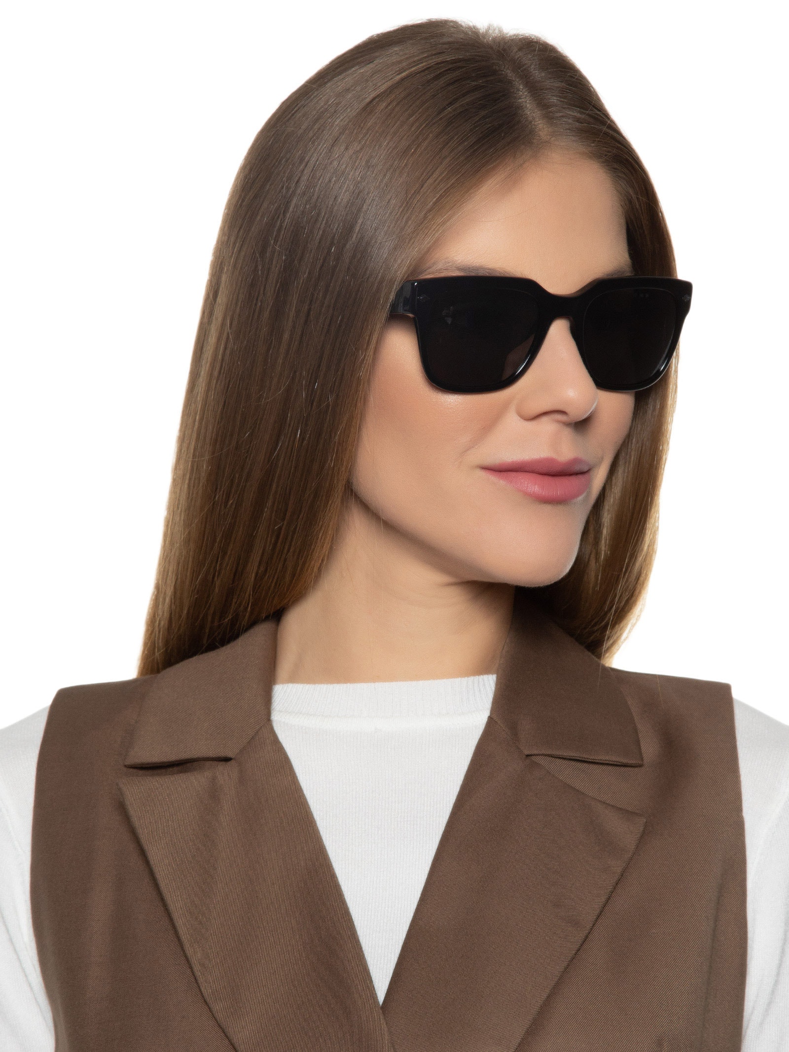 Óculos De Sol Feminino Lente Escura Preto Vogue