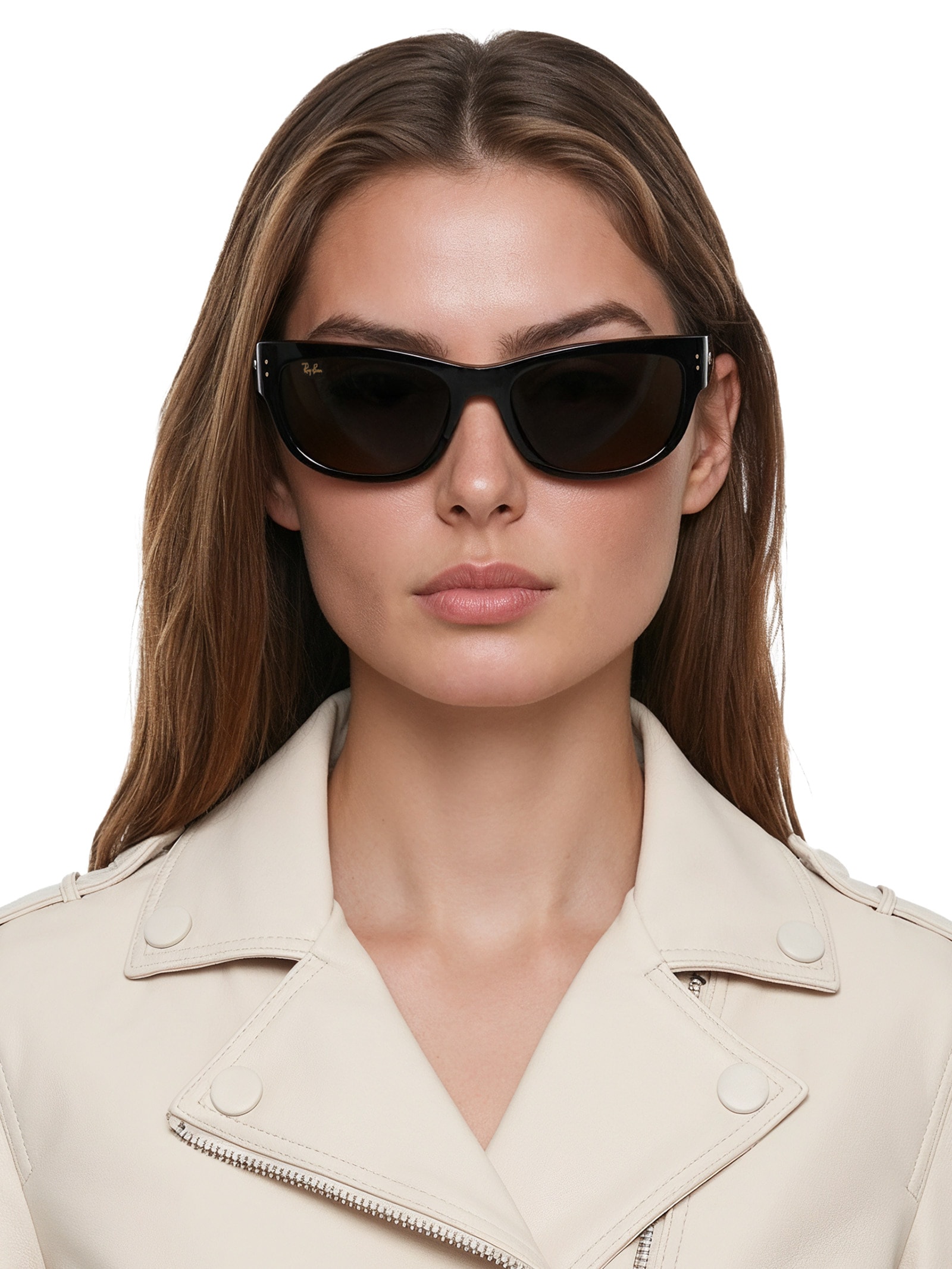 Óculos De Sol Feminino Mega Balorama Blacked Out Collection Preto Ray-ban