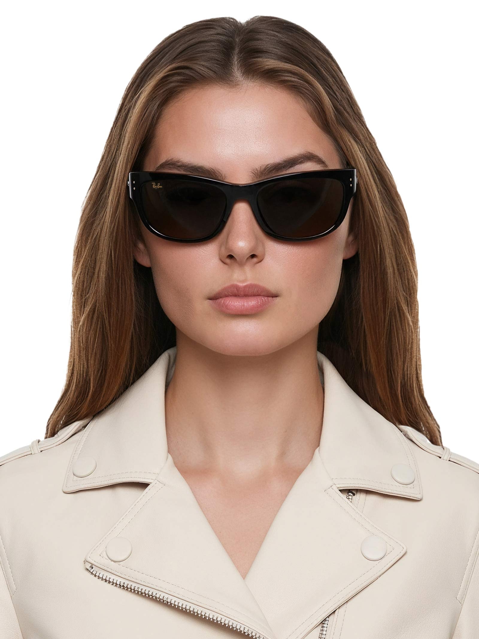 Óculos De Sol Feminino Mega Balorama Blacked Out Collection Preto Ray-ban