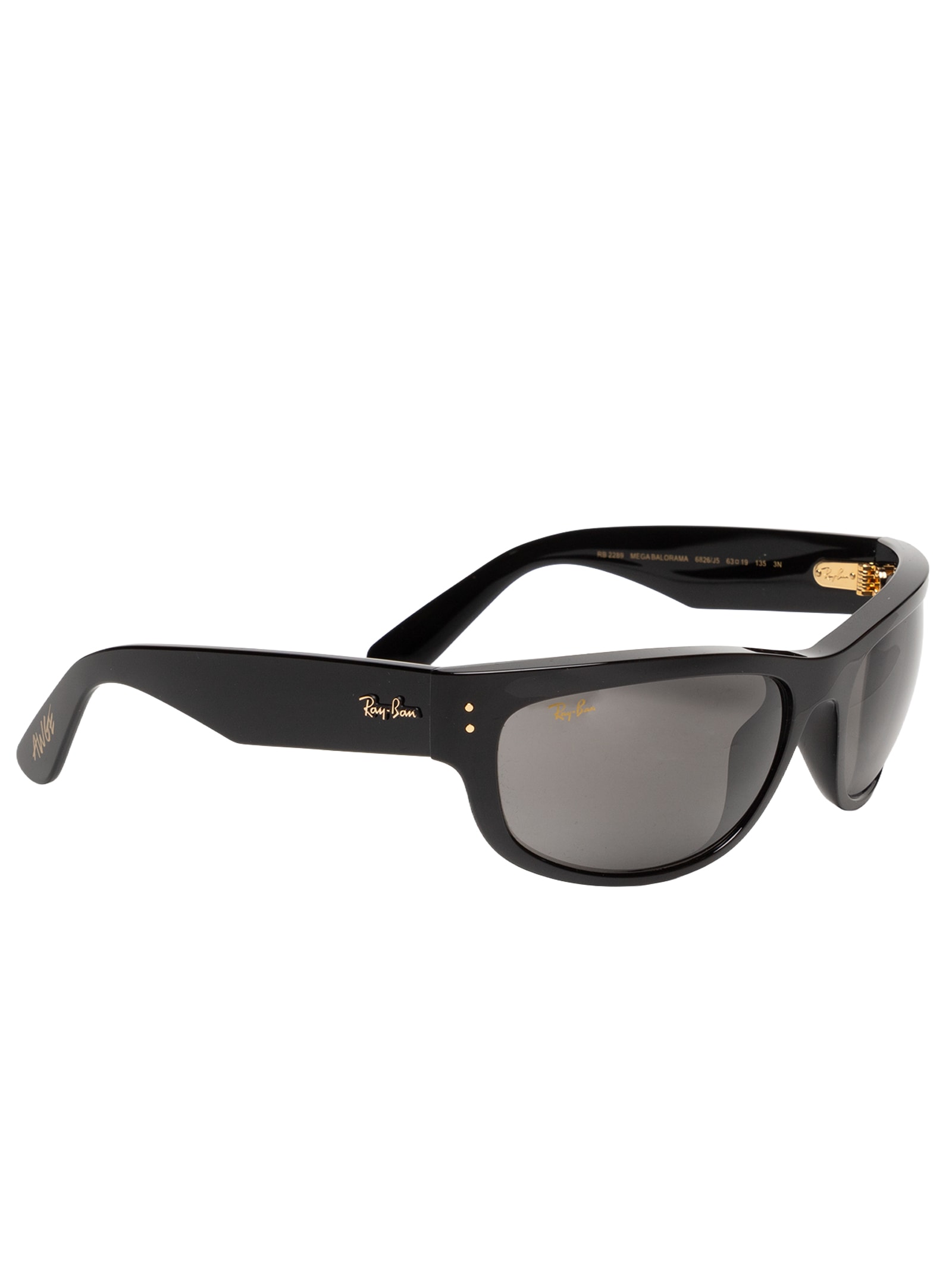 Óculos De Sol Feminino Mega Balorama Blacked Out Collection Preto Ray-ban