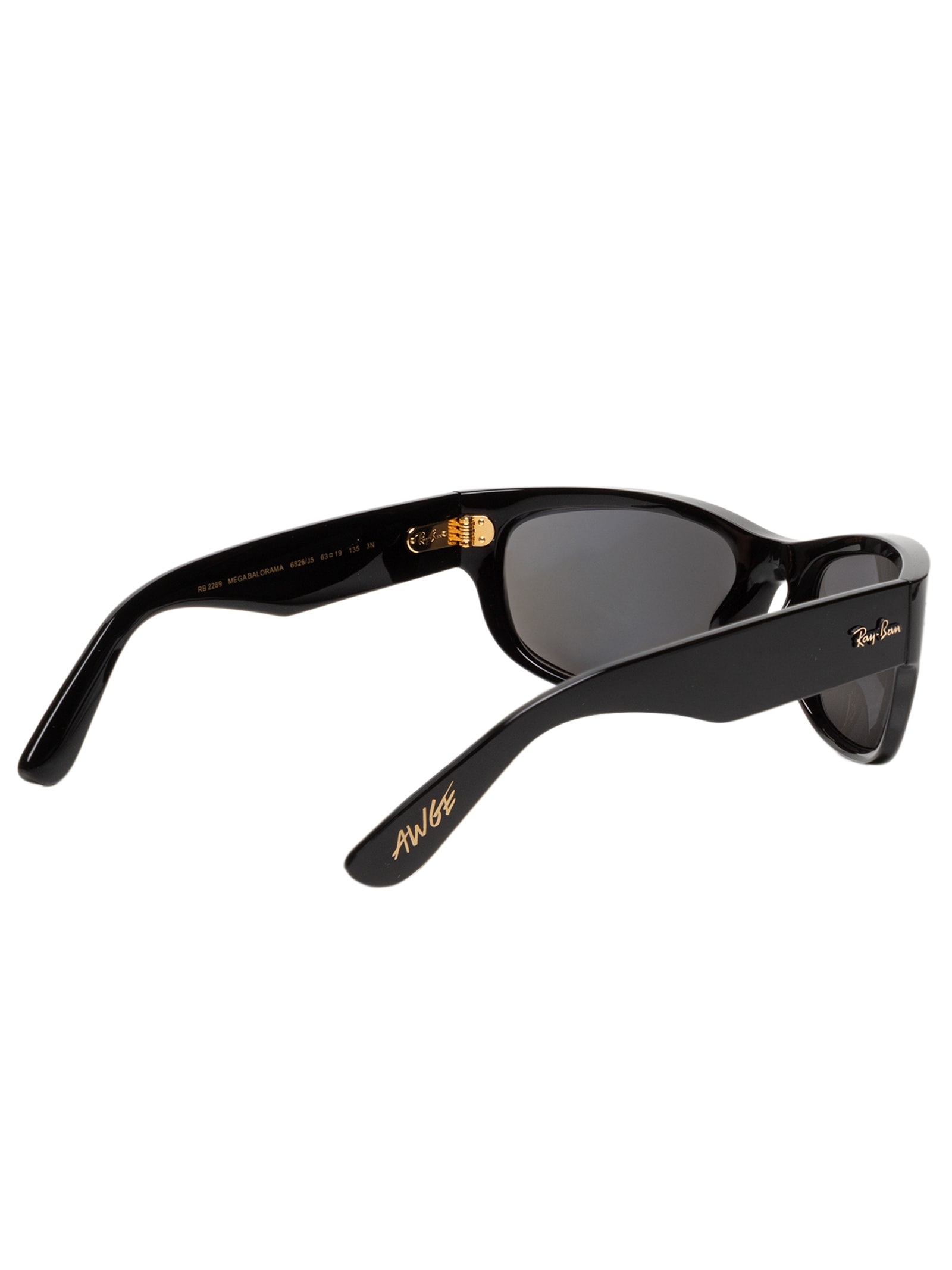 Óculos De Sol Feminino Mega Balorama Blacked Out Collection Preto Ray-ban