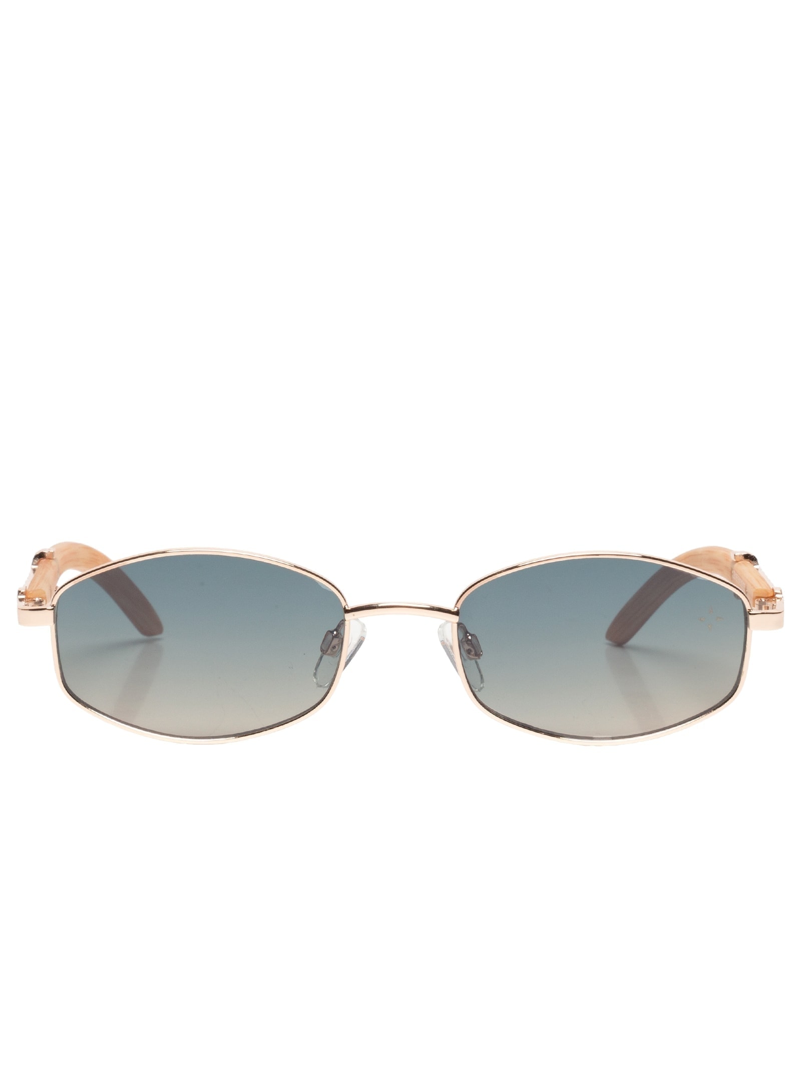 Óculos De Sol Feminino Oval Dourado Market 33