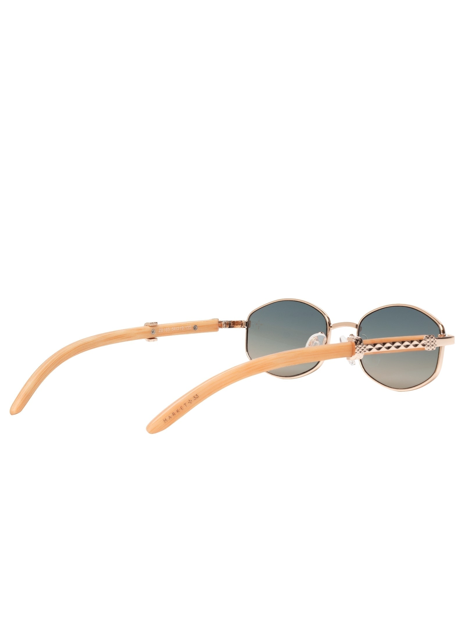 Óculos De Sol Feminino Oval Dourado Market 33