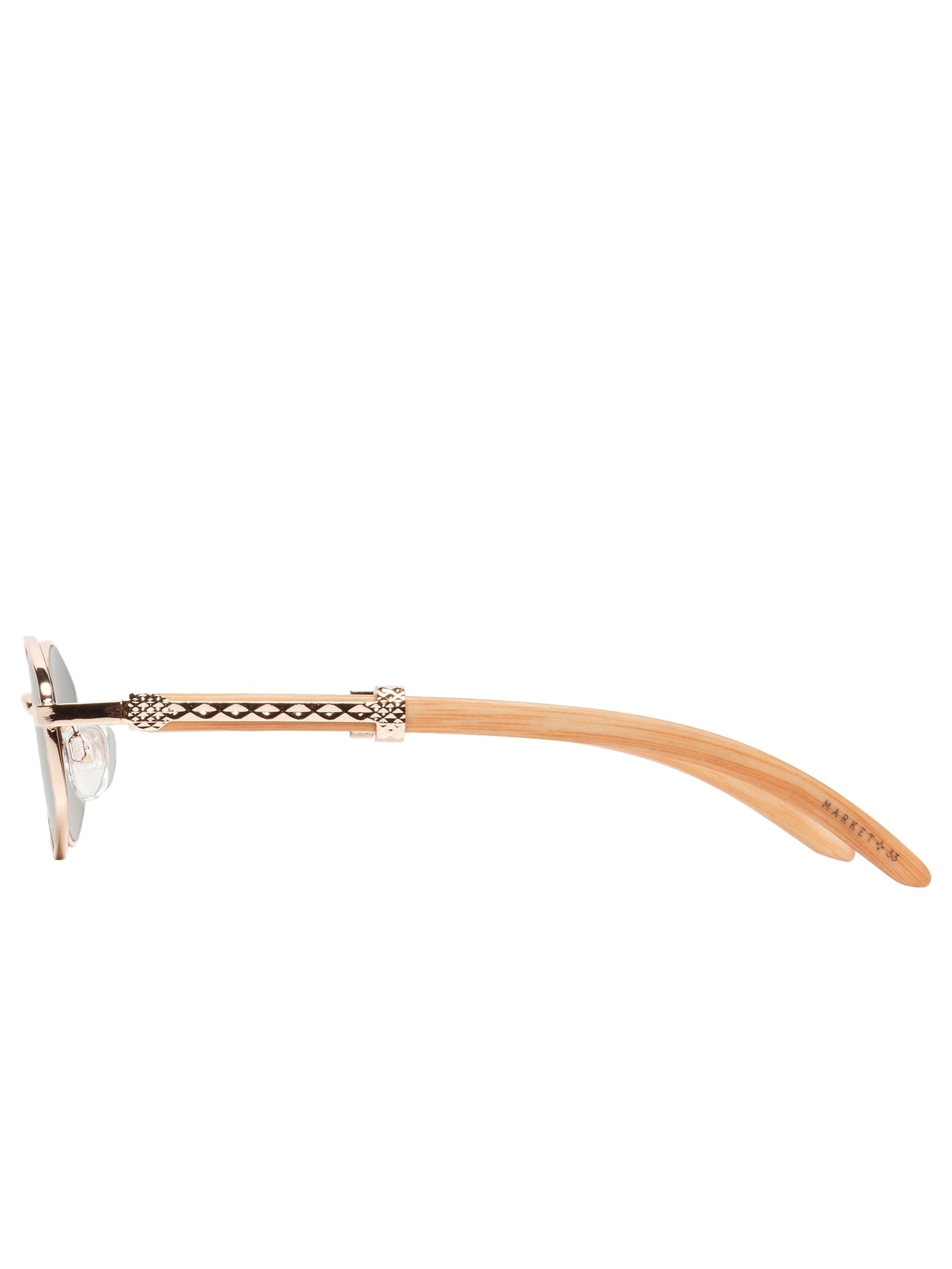 Óculos De Sol Feminino Oval Dourado Market 33