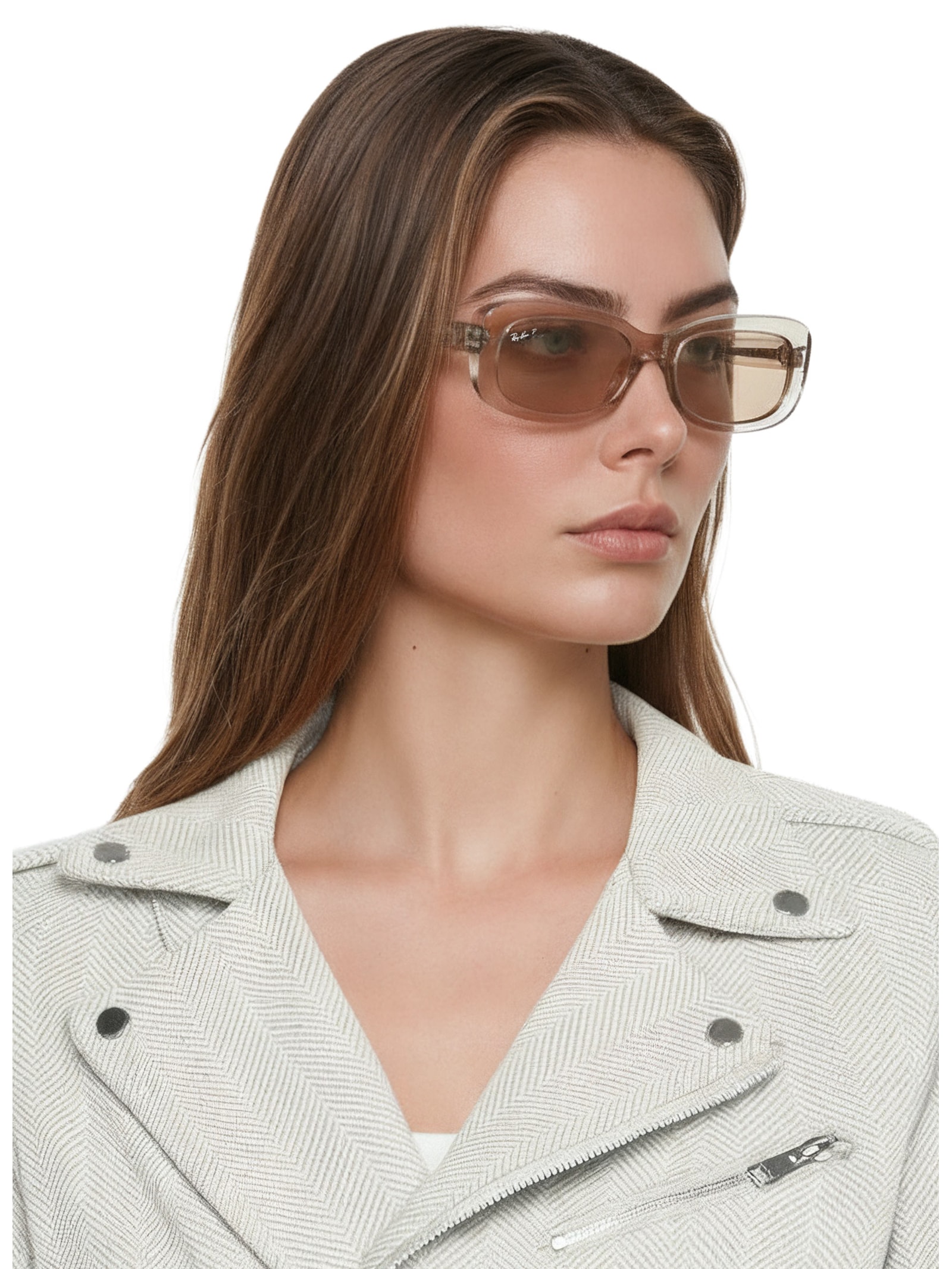 Óculos De Sol Feminino RB2221 Bege Ray-ban