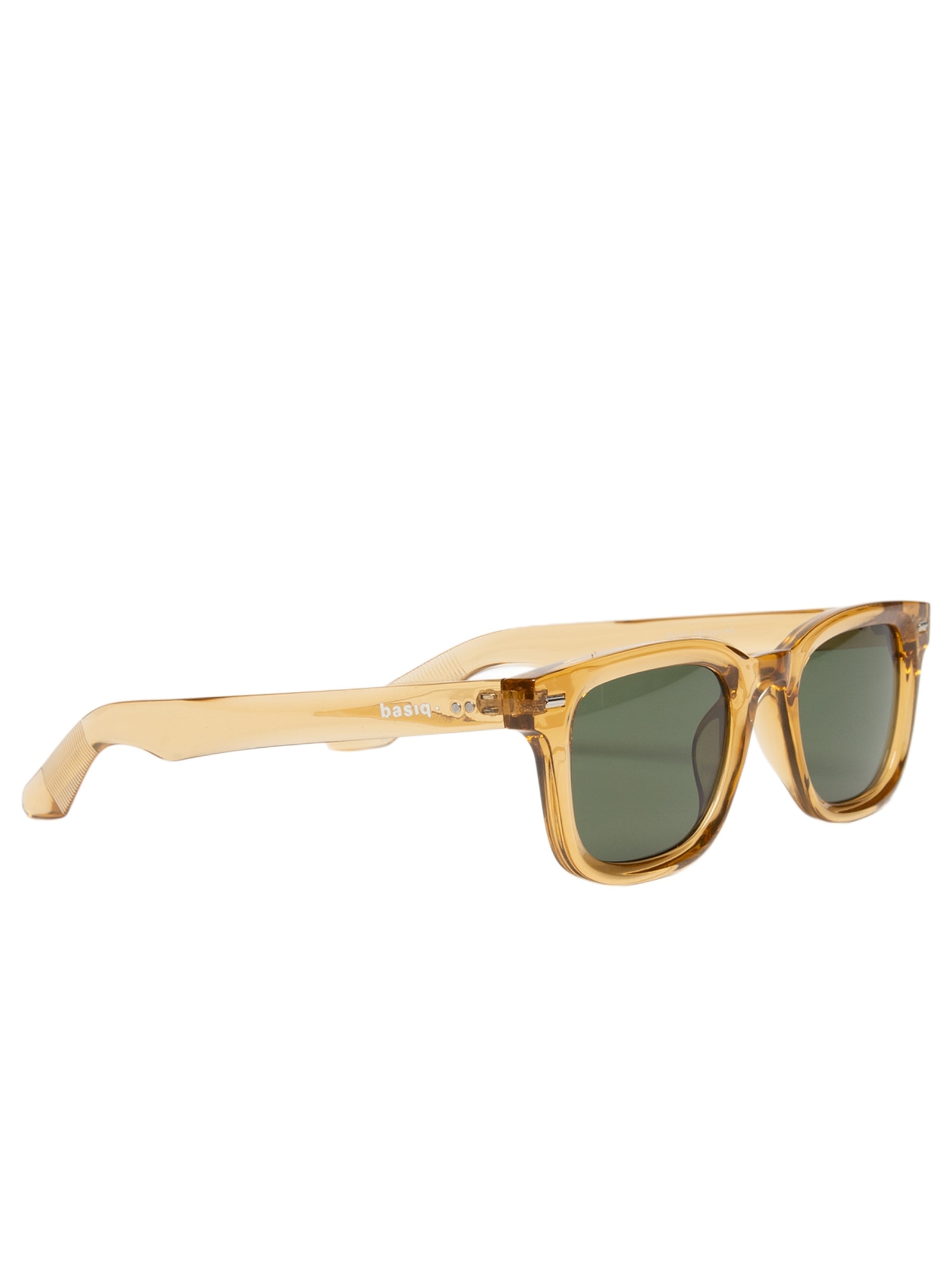 Óculos de Sol Feminino Retangular Amarelo Basiq