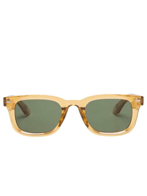 Óculos de Sol Feminino Retangular – Amarelo