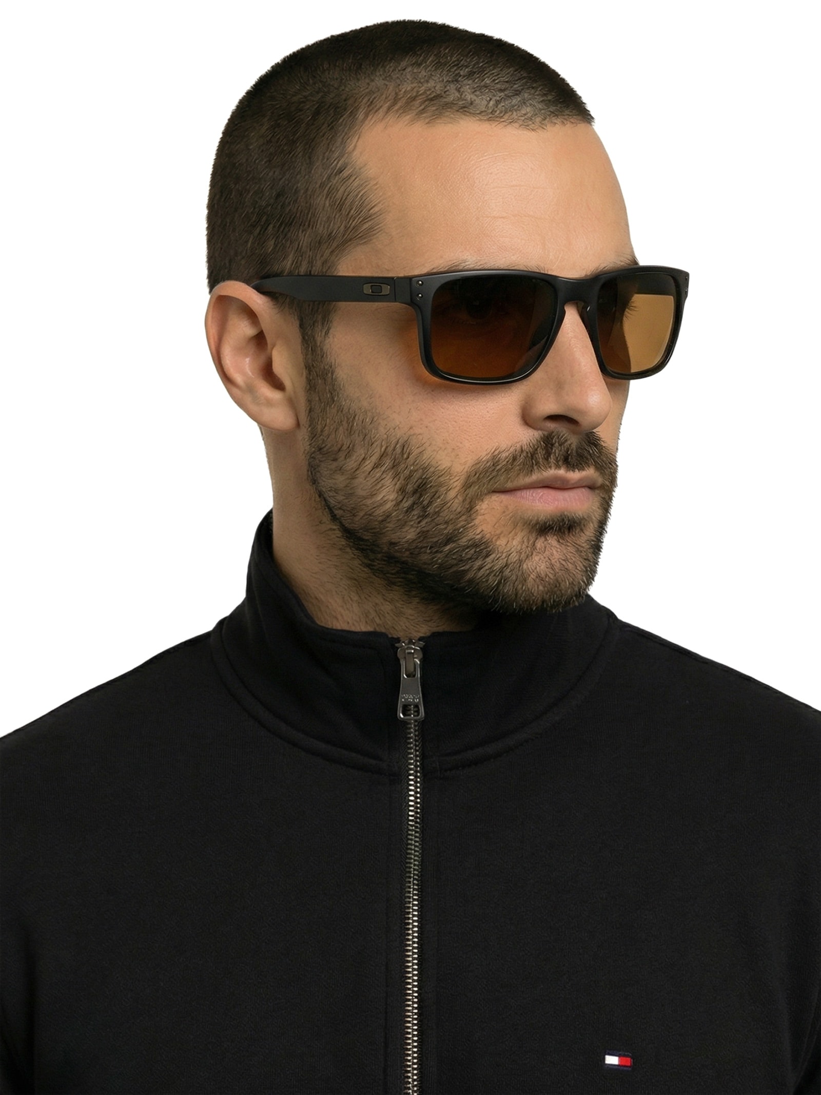 Óculos De Sol Masculino Holbrook MT W Prizm Tungsten Marrom Oakley