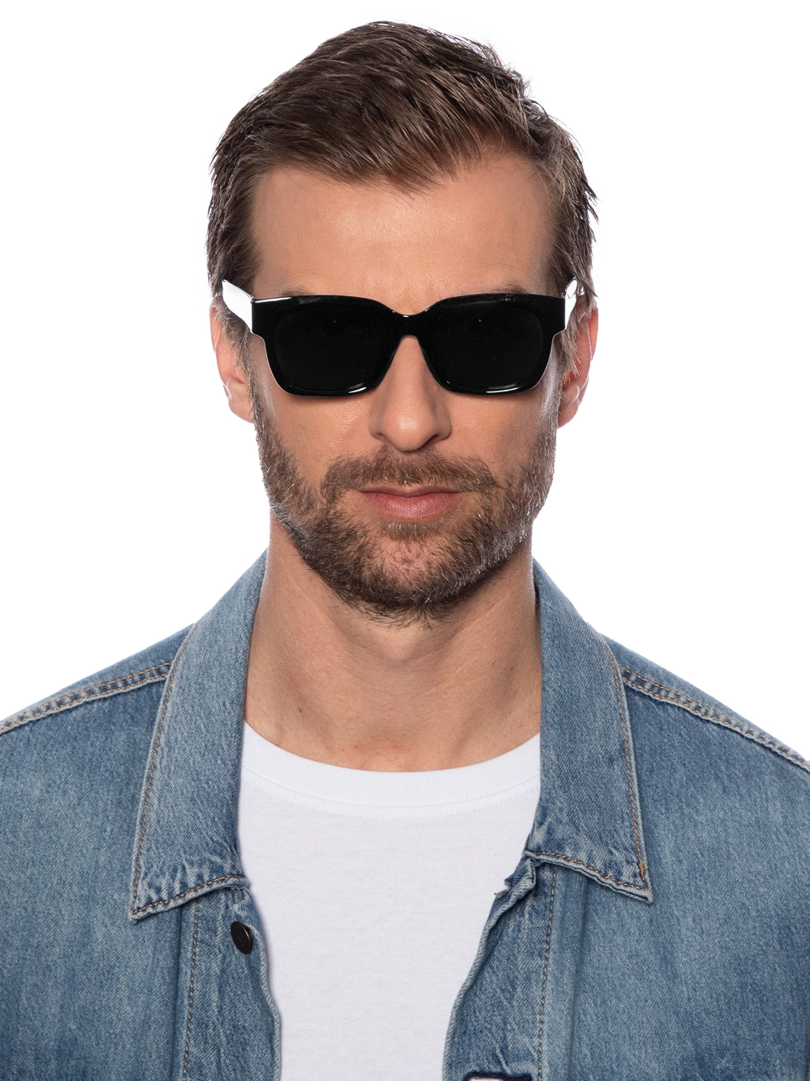 Óculos De Sol Masculino Quadrado Preto Basiq Men