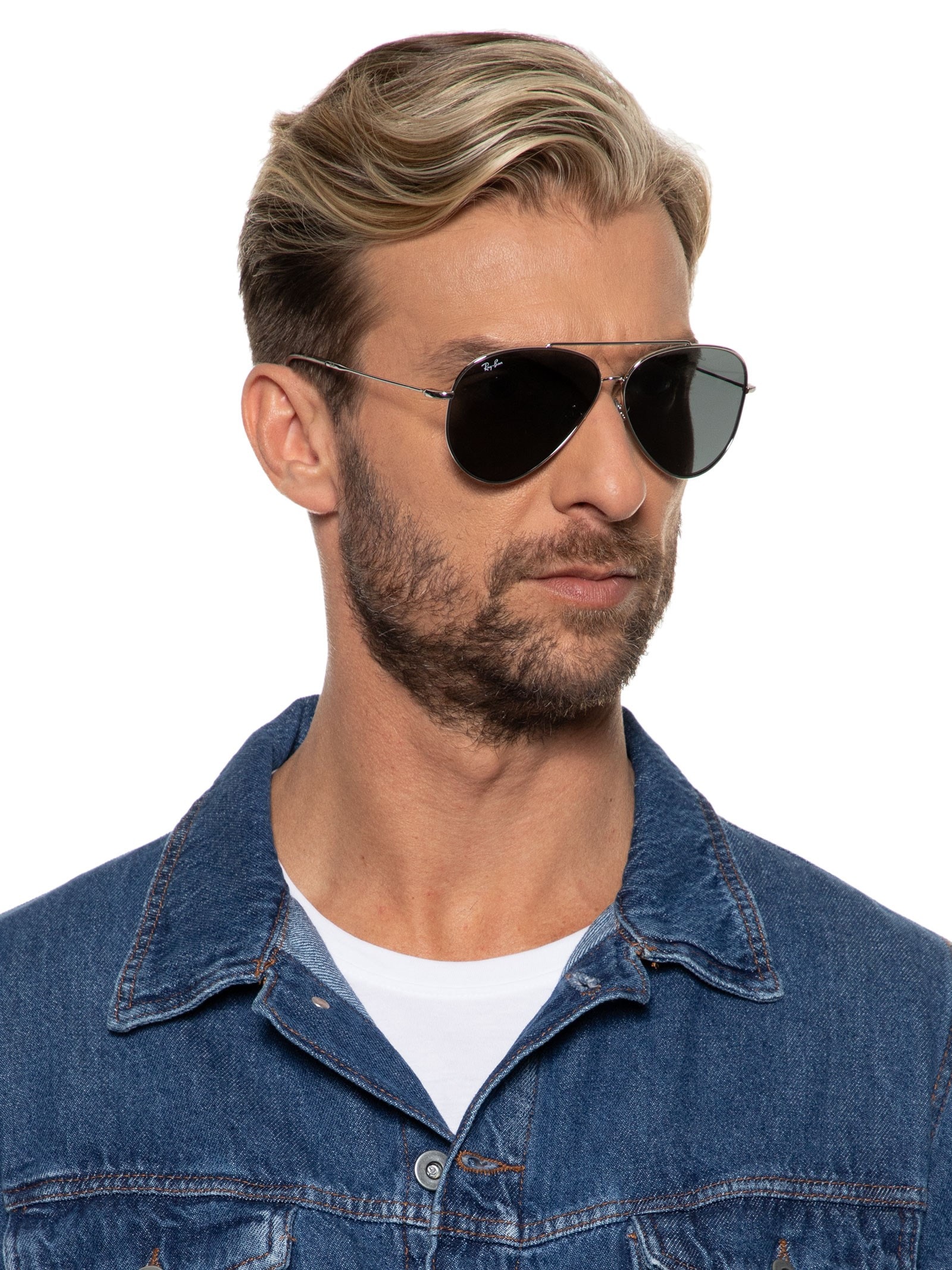 Ray-Ban Aviator Reverse サングラス Óculos De Sol Unissex Aviator Reverse - Prata - Ray-Ban