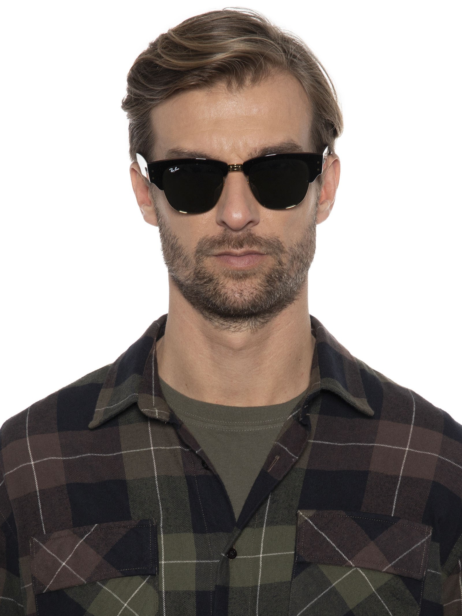 Óculos De Sol Unissex Mega Clubmaster - Preto - Ray-Ban