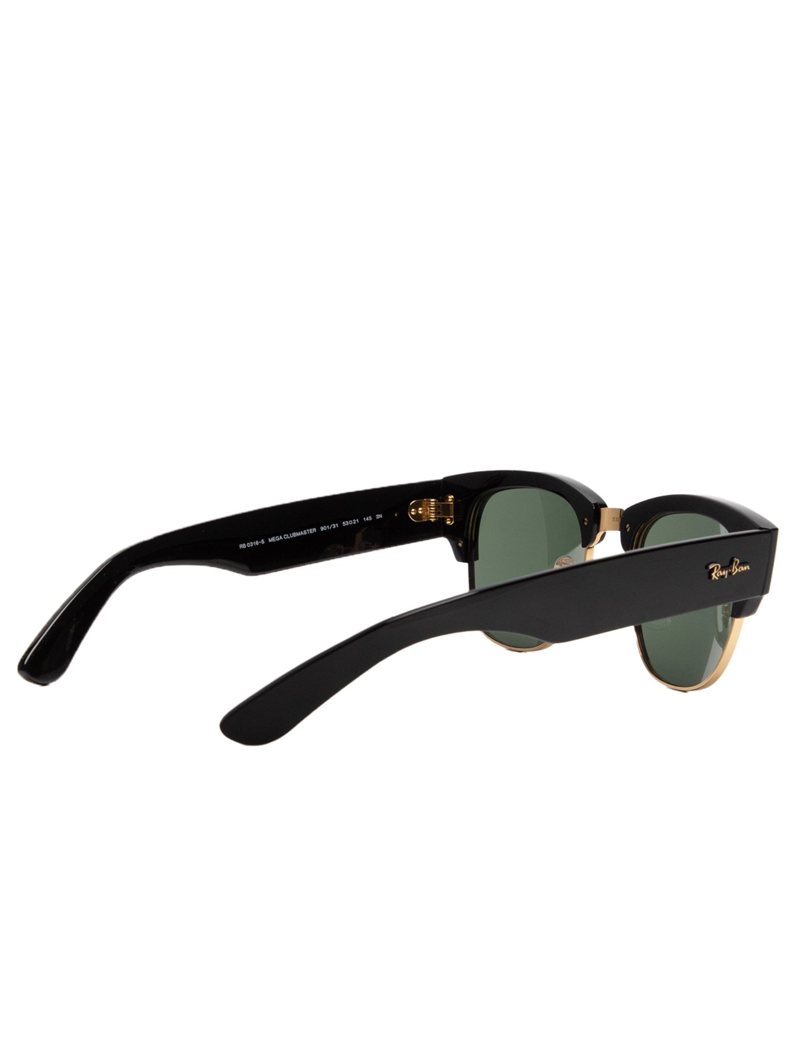 Óculos De Sol Unissex Mega Clubmaster - Preto - Ray-Ban