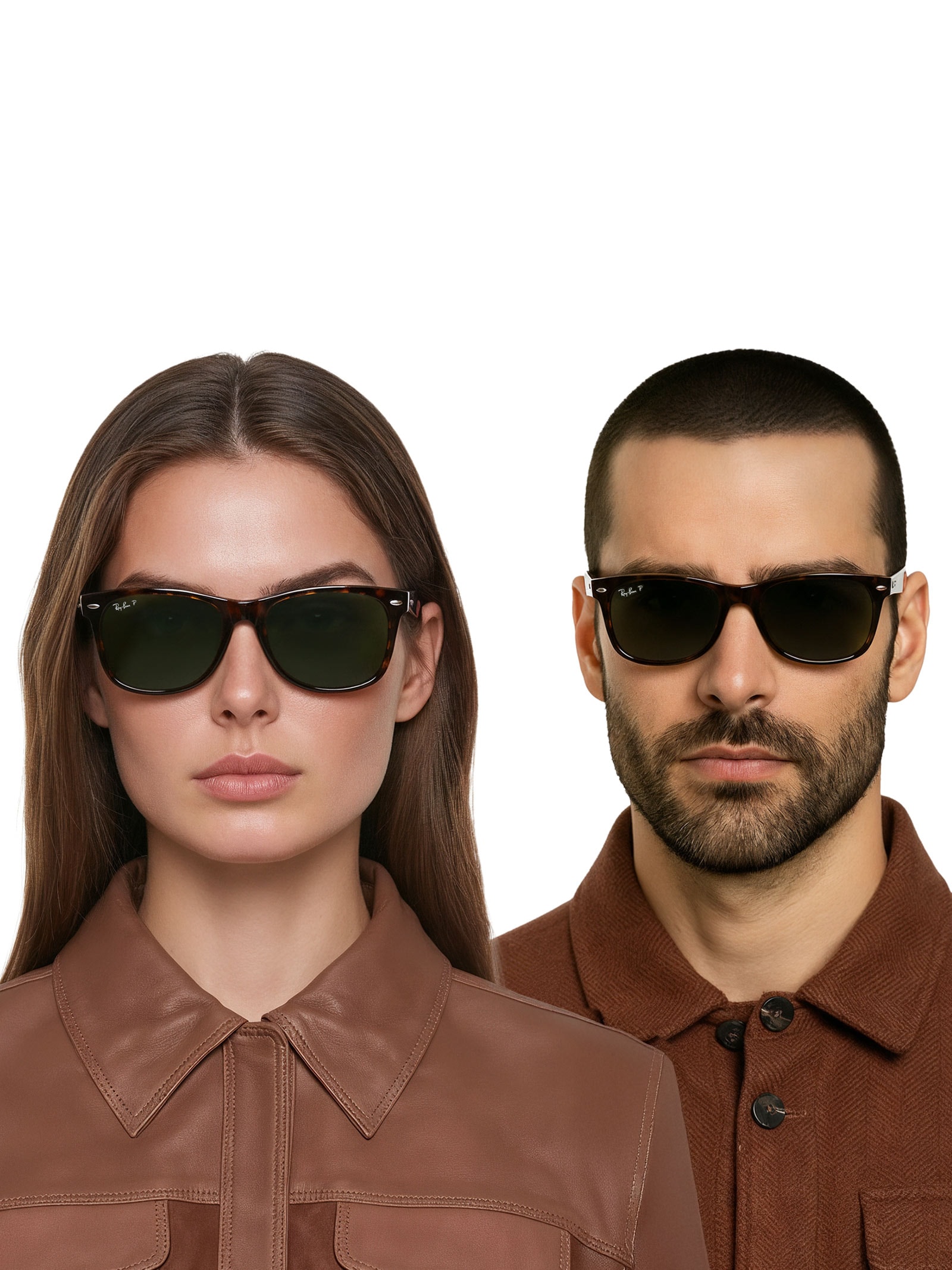 Óculos De Sol Unissex New Wayfarer Classic Marrom Ray-ban