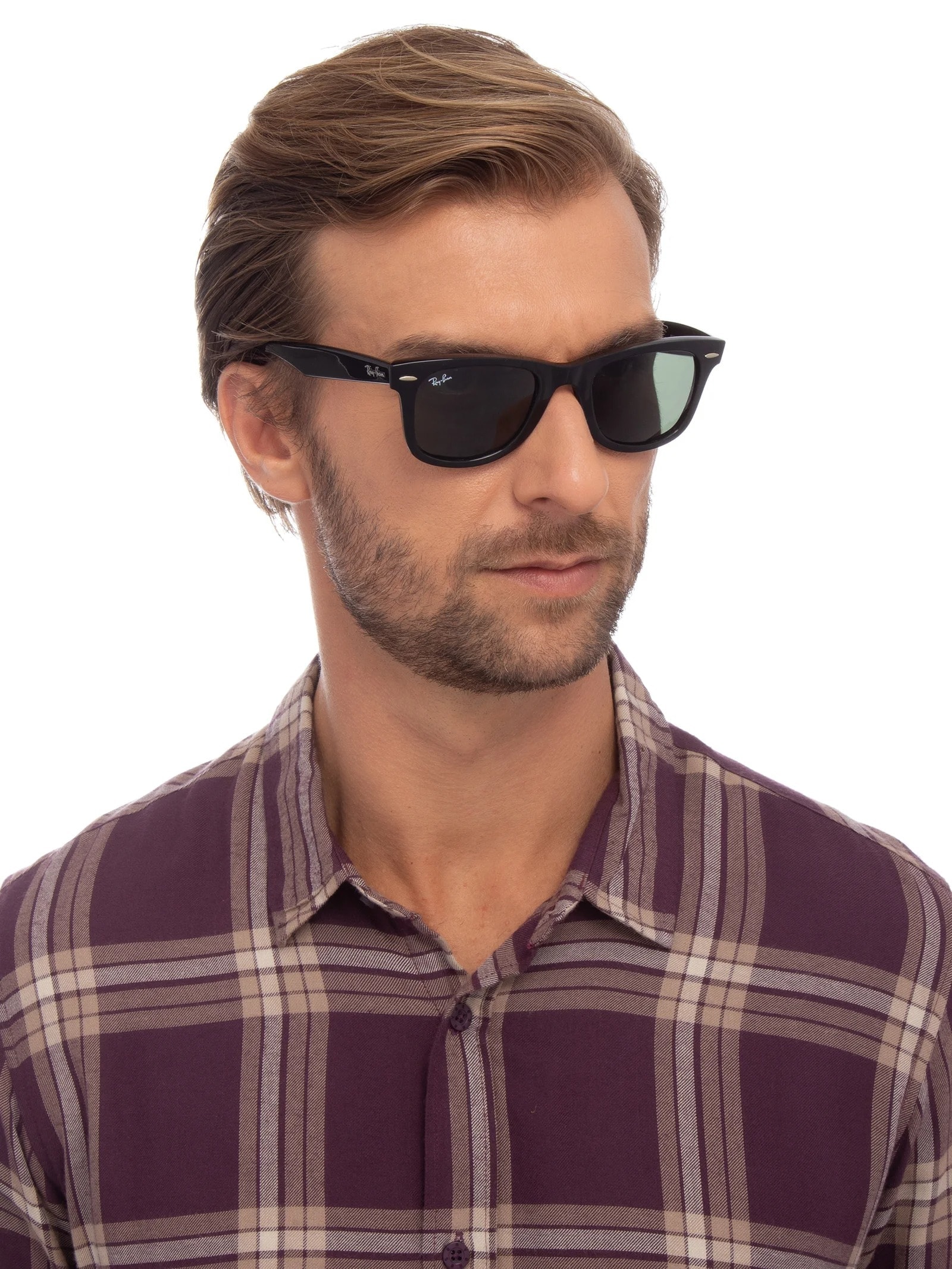 Óculos De Sol Unissex Original Wayfarer Classic Preto Ray-ban