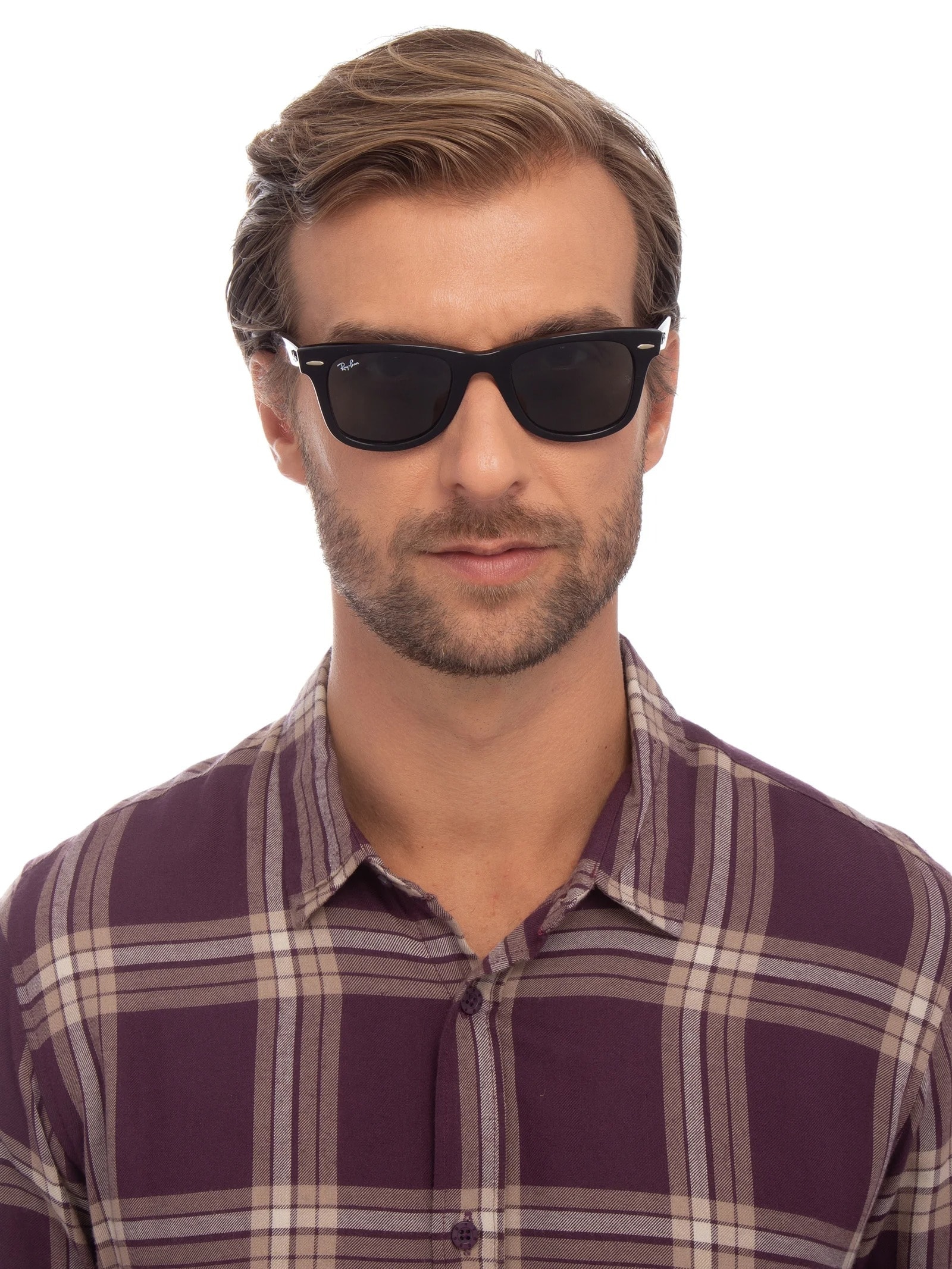 Óculos De Sol Unissex Original Wayfarer Classic Preto Ray-ban