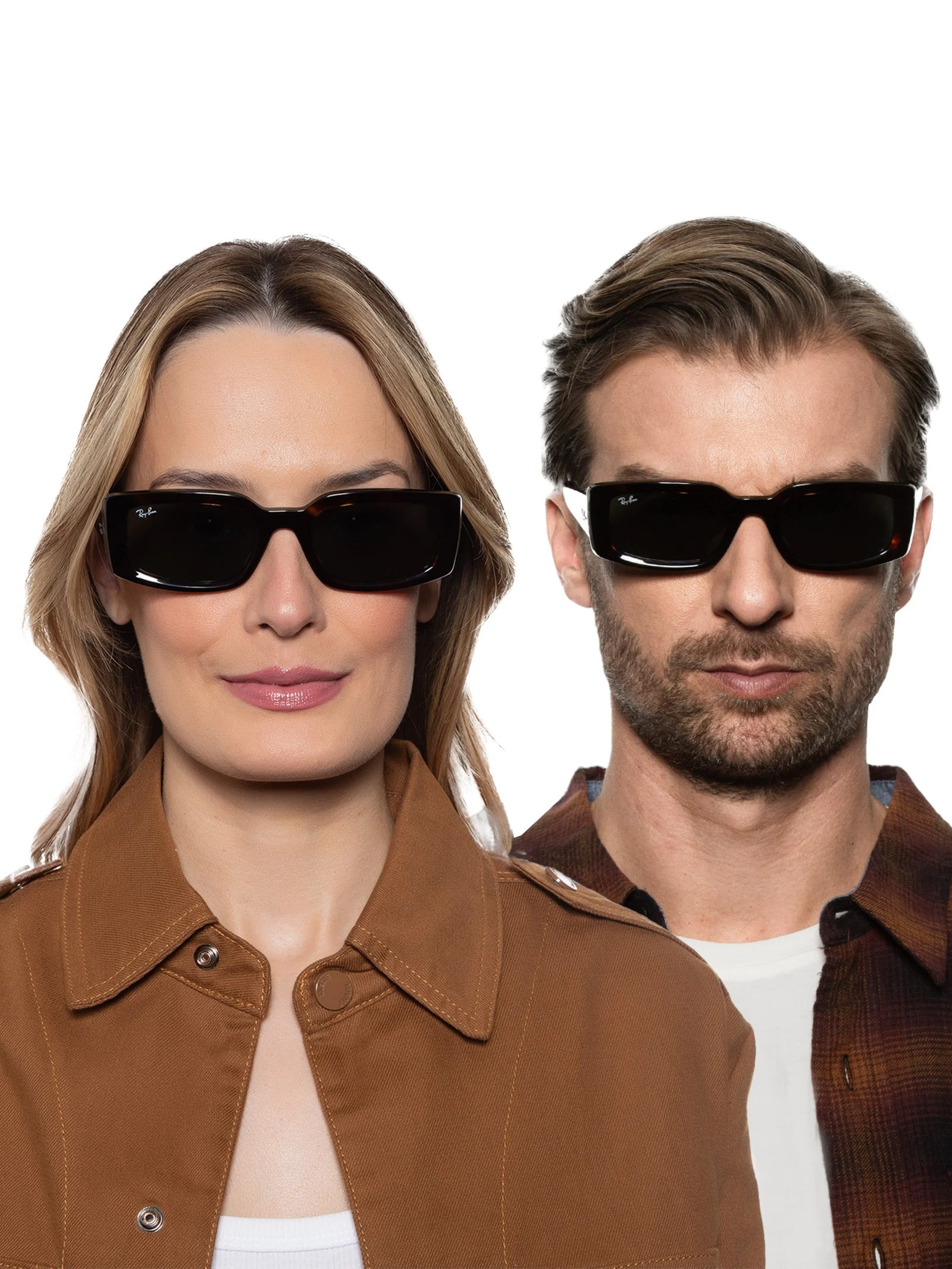 Óculos De Sol Unissex Sol Kiliane Bio-Based Marrom Ray-ban