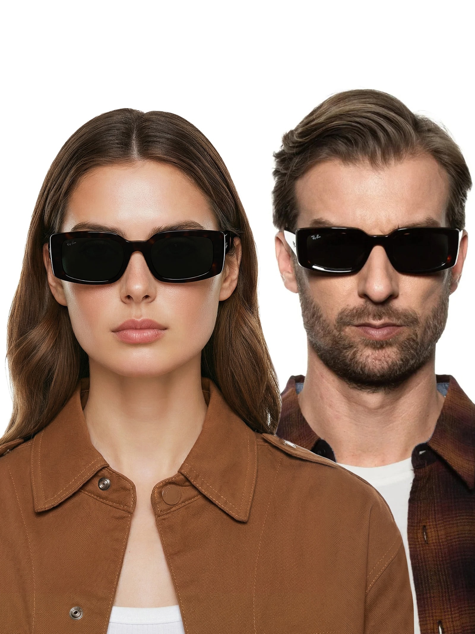 Óculos De Sol Unissex Sol Kiliane Bio-Based Marrom Ray-ban