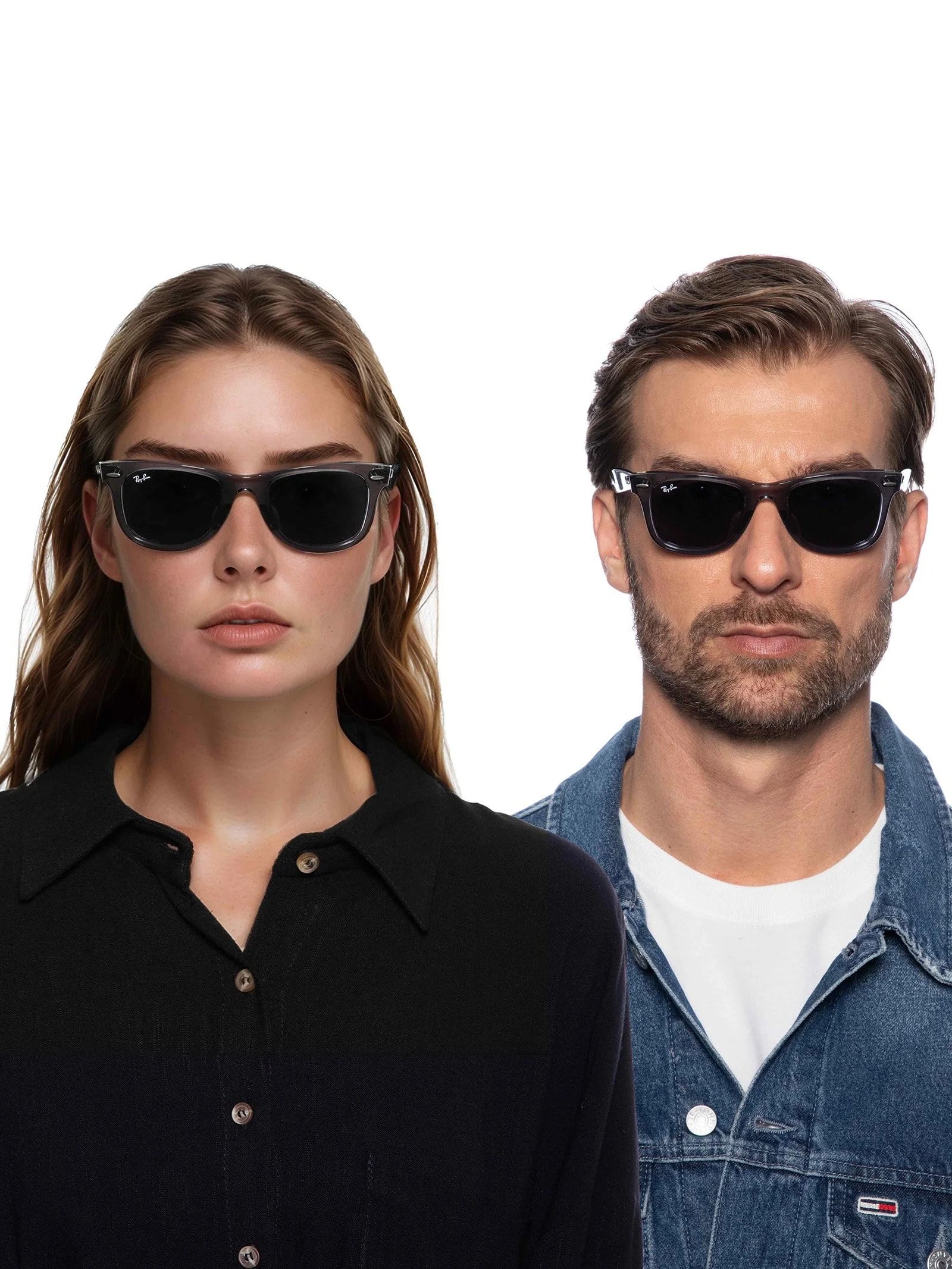 Ray-Ban - Óculos De Sol Unissex Wayfarer - Cinza