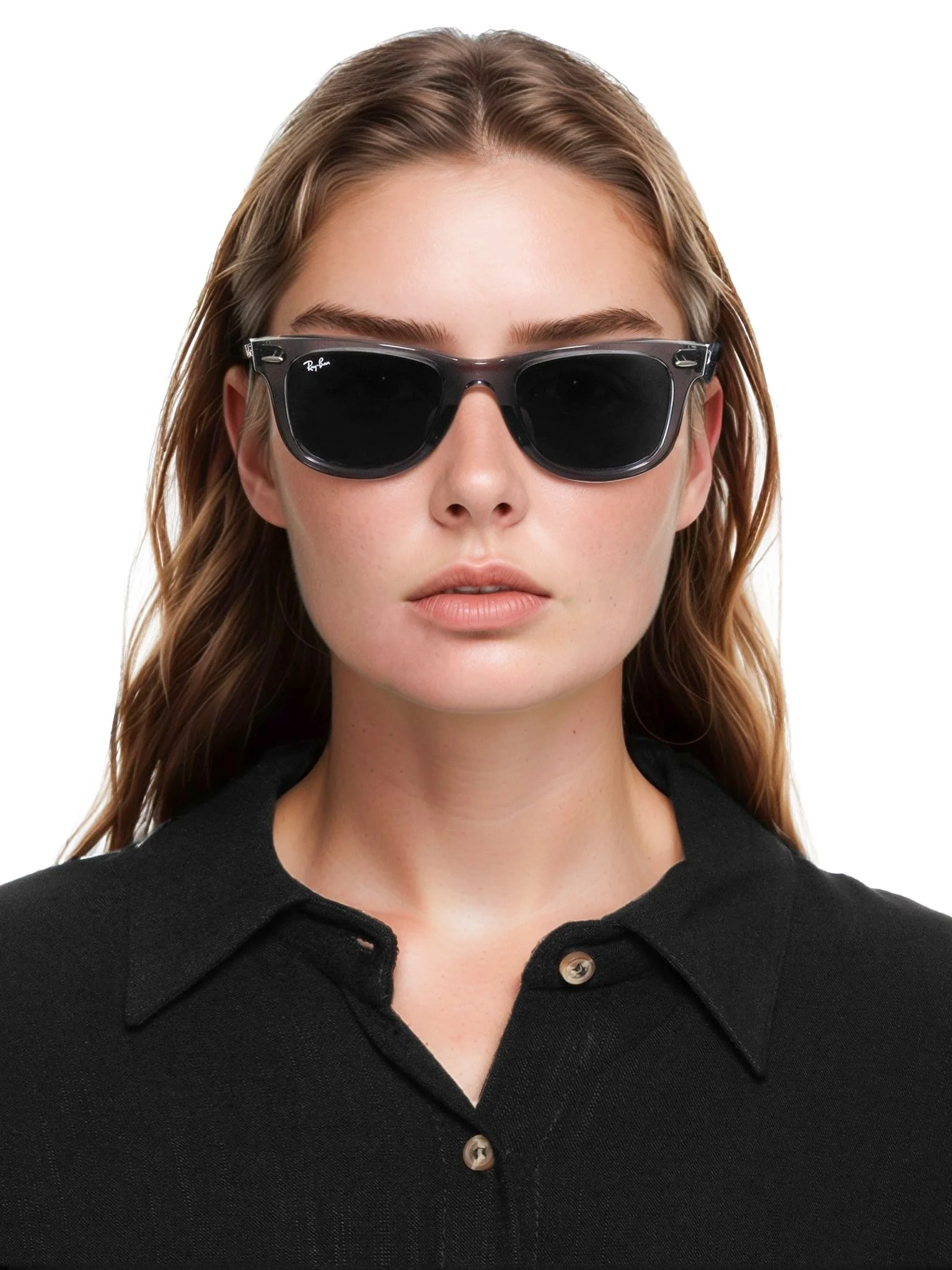 Ray-Ban - Óculos De Sol Unissex Wayfarer - Cinza