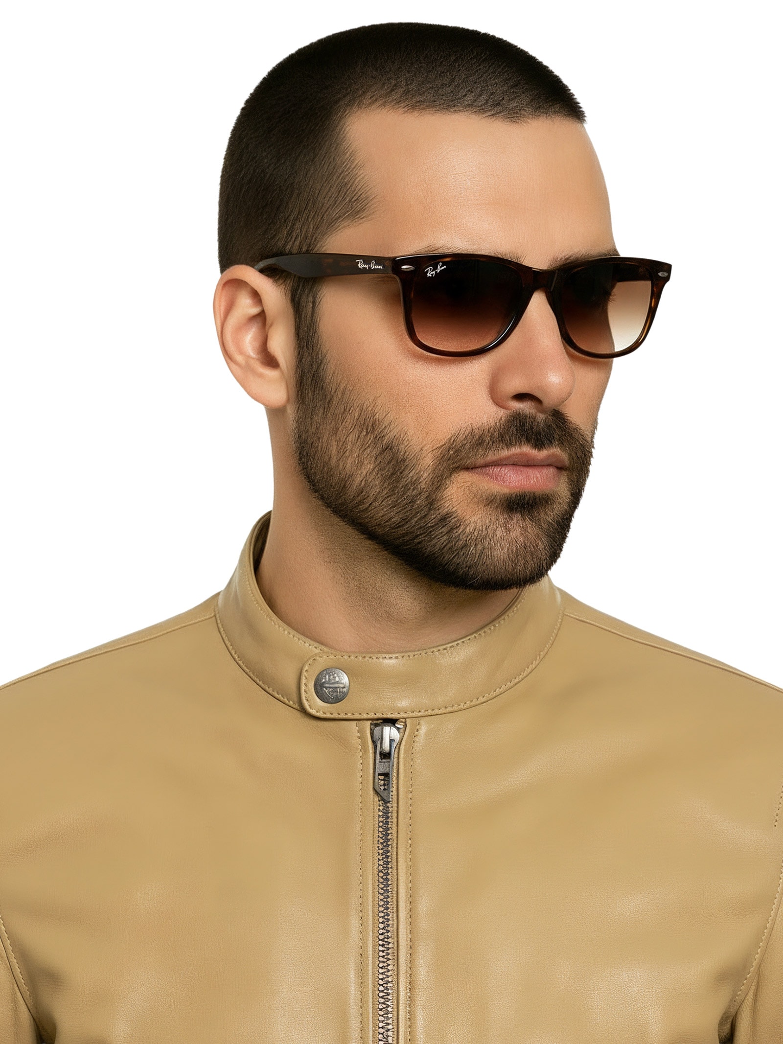 Óculos De Sol Unissex Wayfarer Marrom Ray-ban