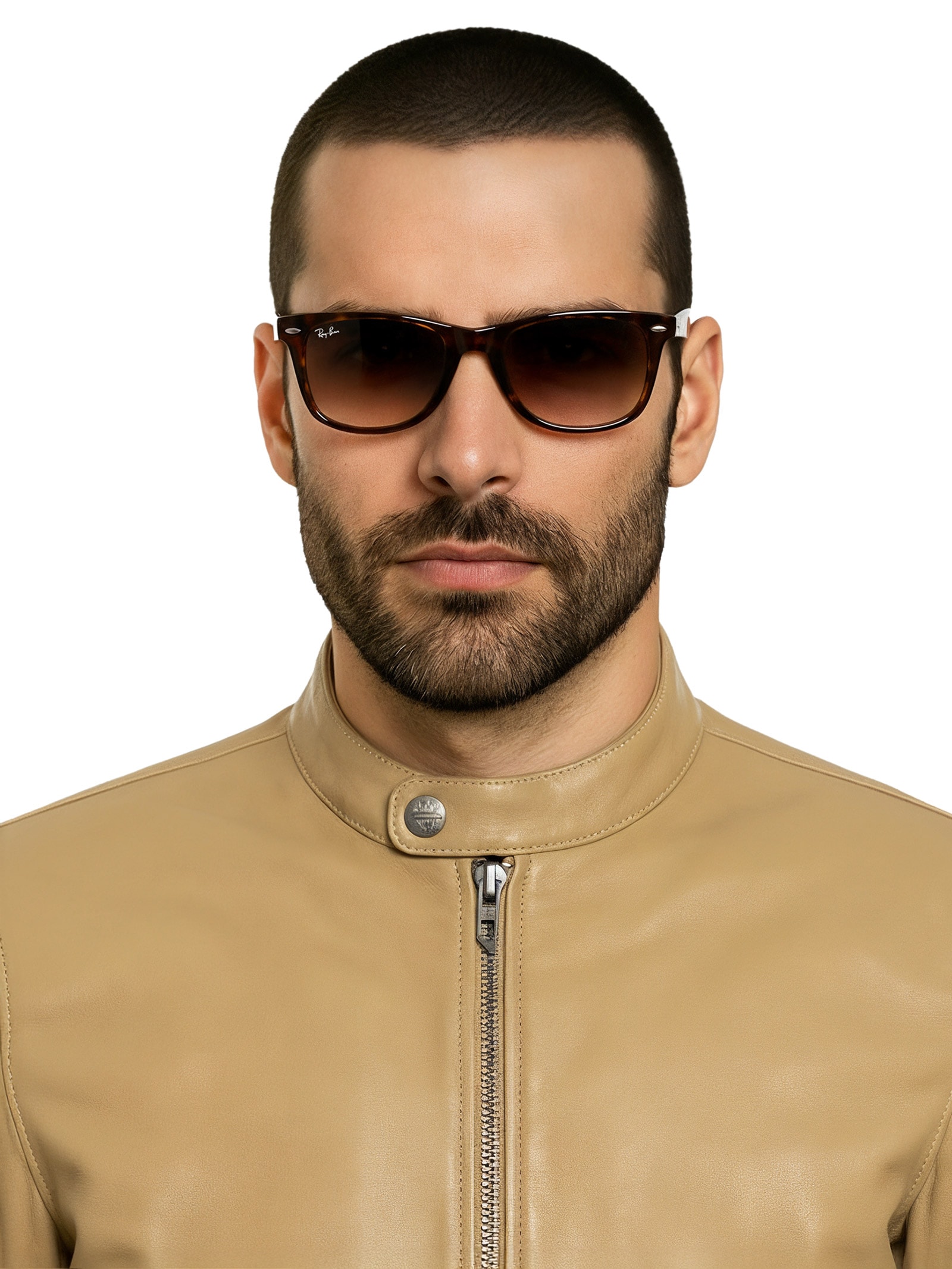 Óculos De Sol Unissex Wayfarer Marrom Ray-ban