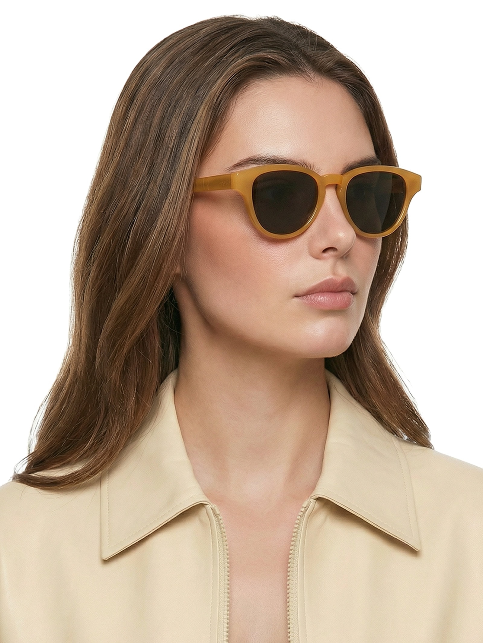 Óculos Feminino Adulto Roma Caramelo G15 Marrom Helena Bordon