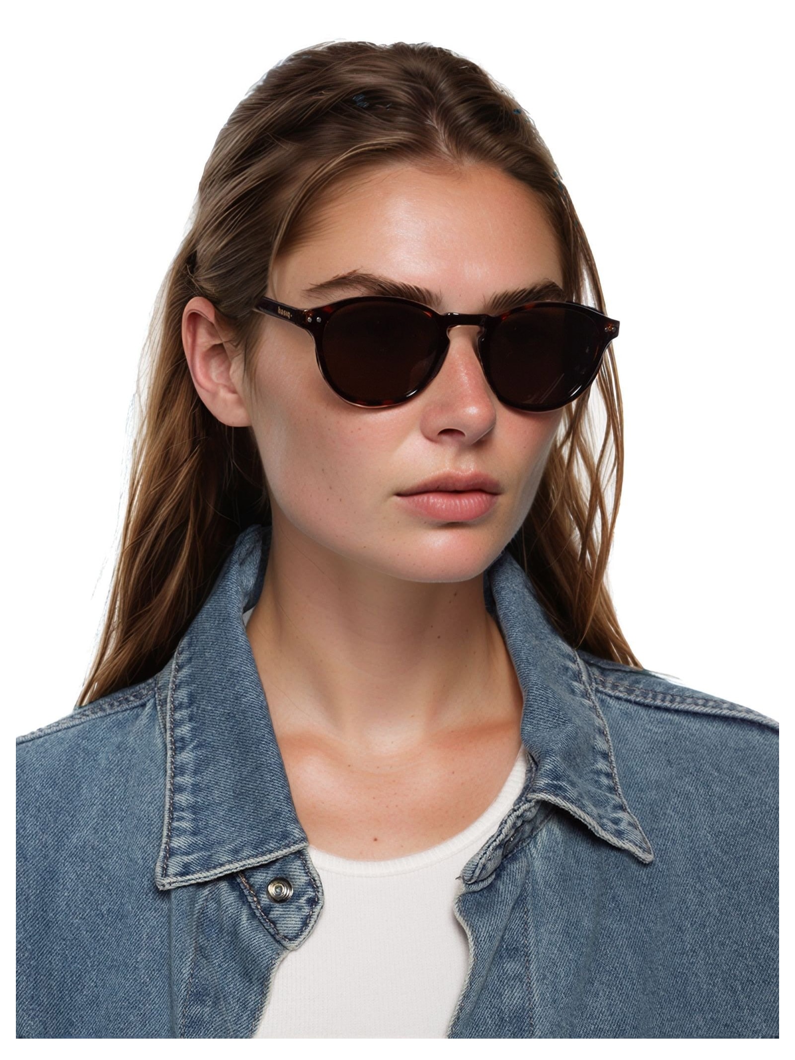 Óculos Feminino Arredondado Marrom Basiq