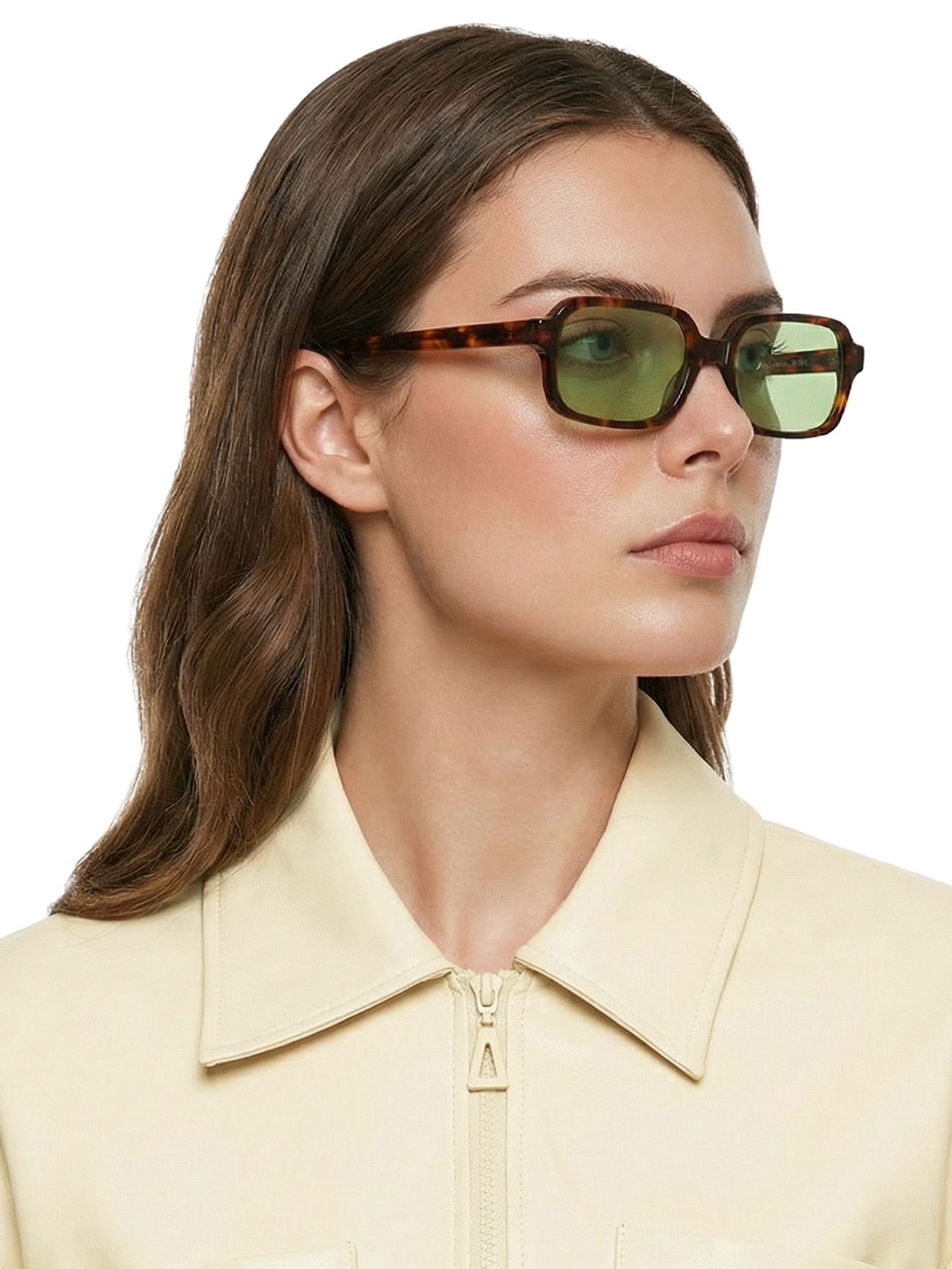 Óculos Feminino Bodrum Demi Com Lente Verde Marrom Helena Bordon