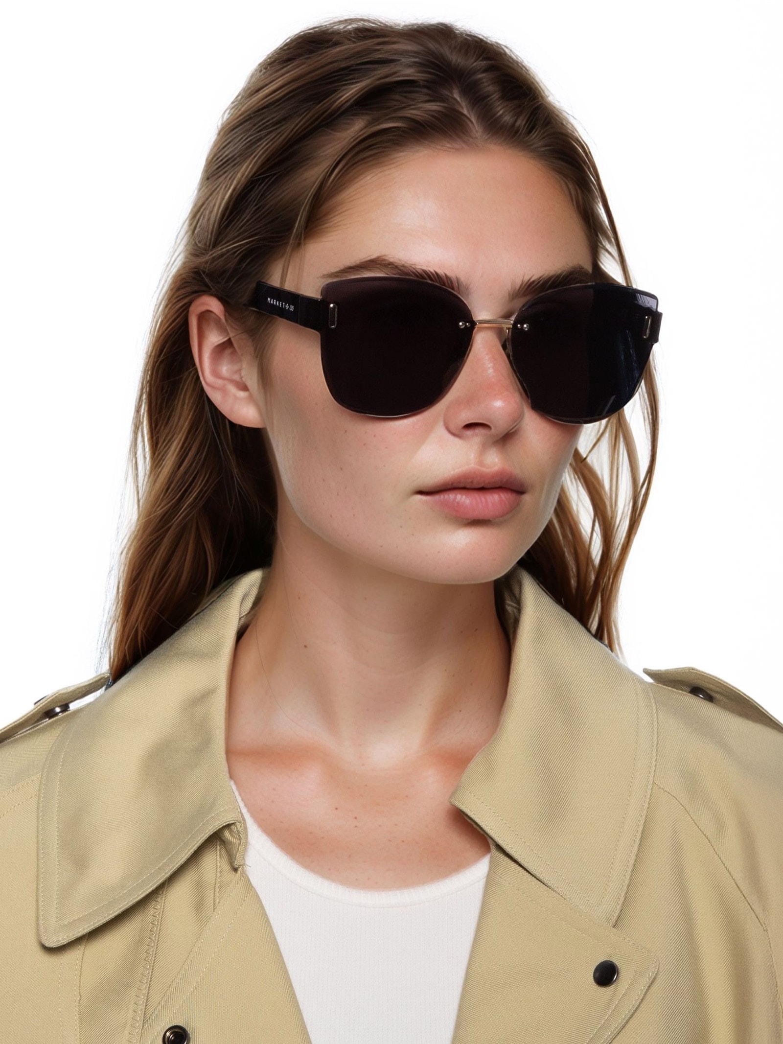 Óculos Feminino De Sol Preto Market 33