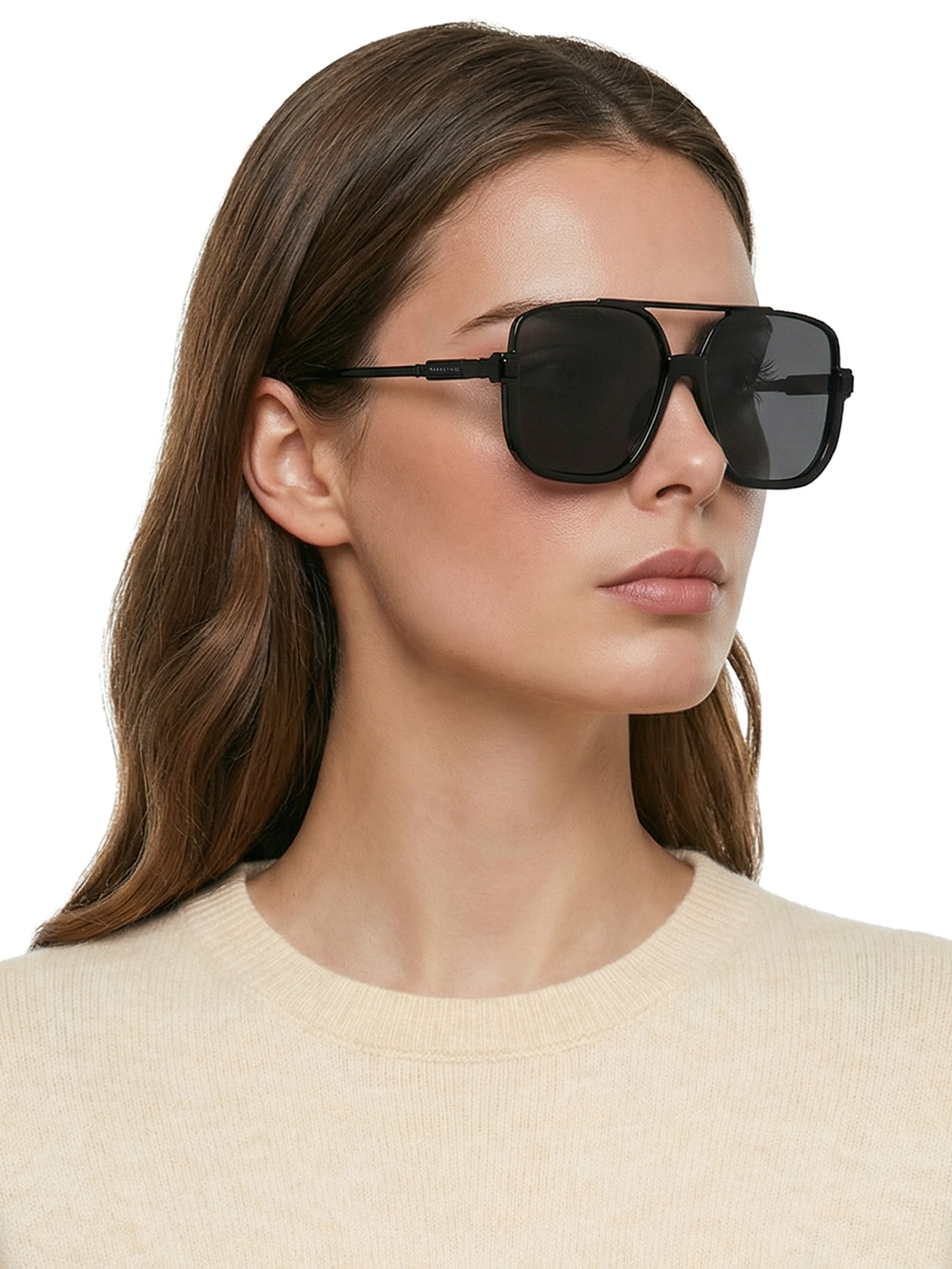 Óculos Feminino De Sol Quadrado Preto Market 33