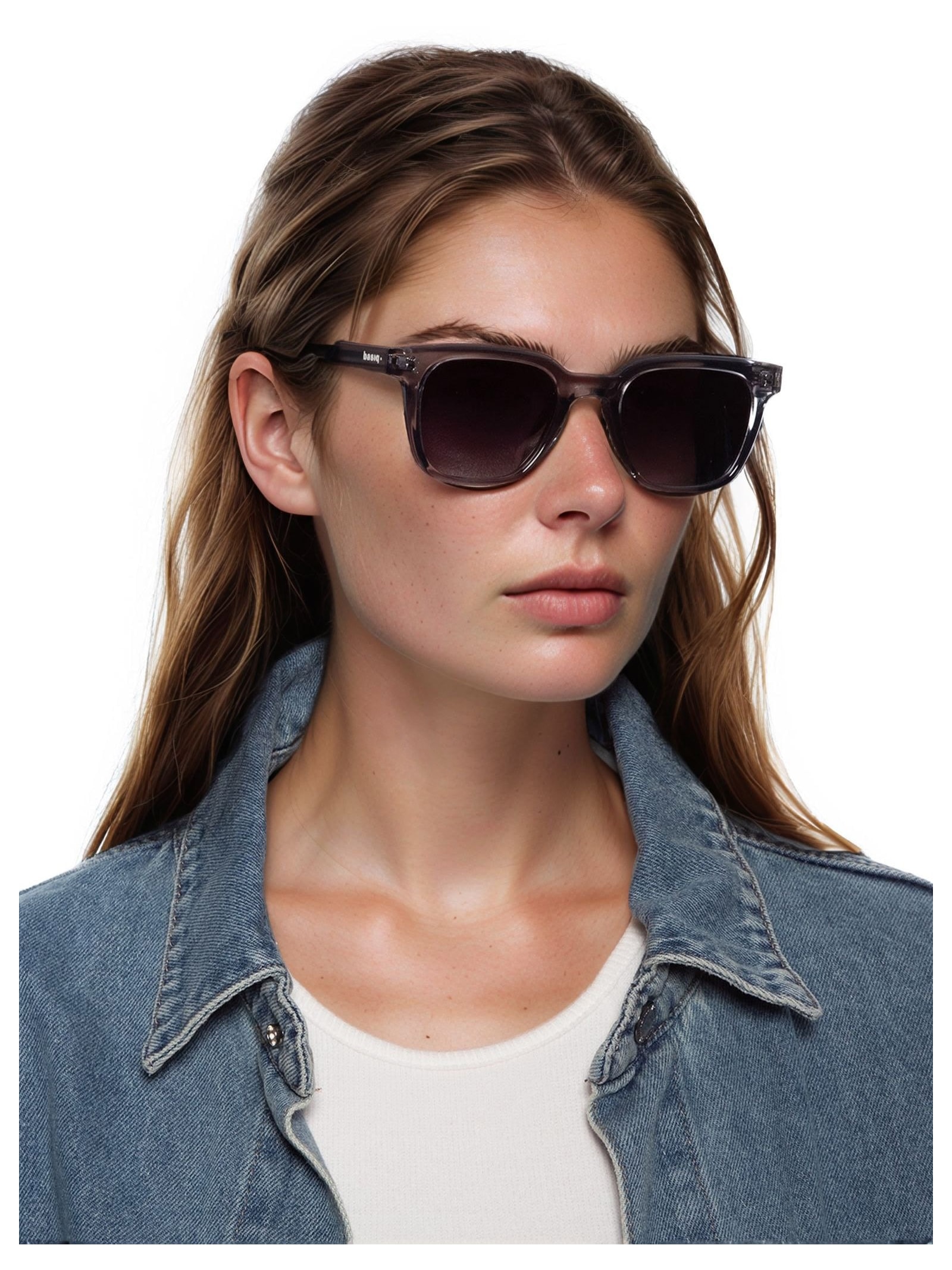 Óculos Feminino Quadrado Polarizado Cinza Basiq