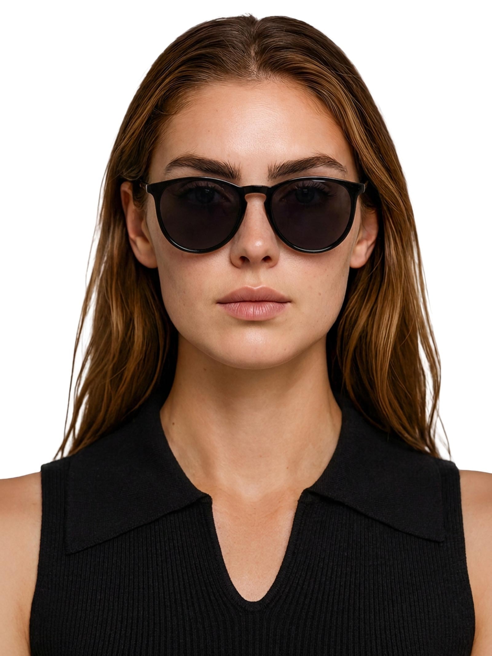 Óculos Feminino Redondo Preto Basiq