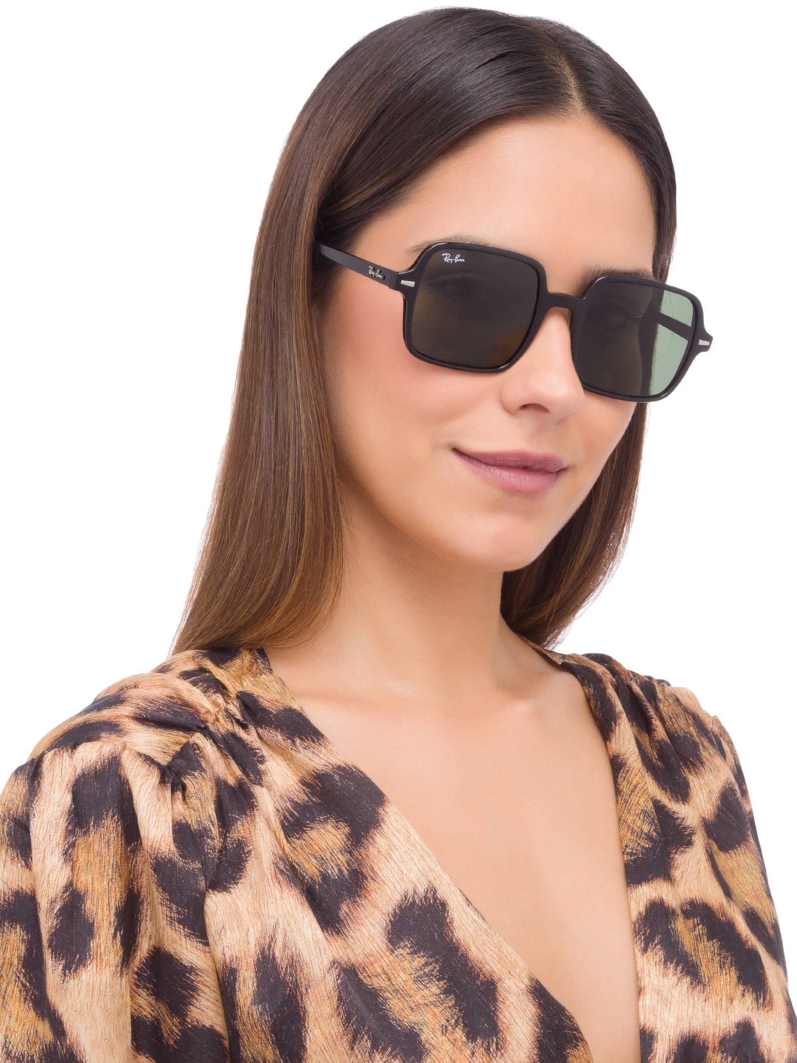 Ray-Ban - Óculos Solar Feminino Square II - Preto