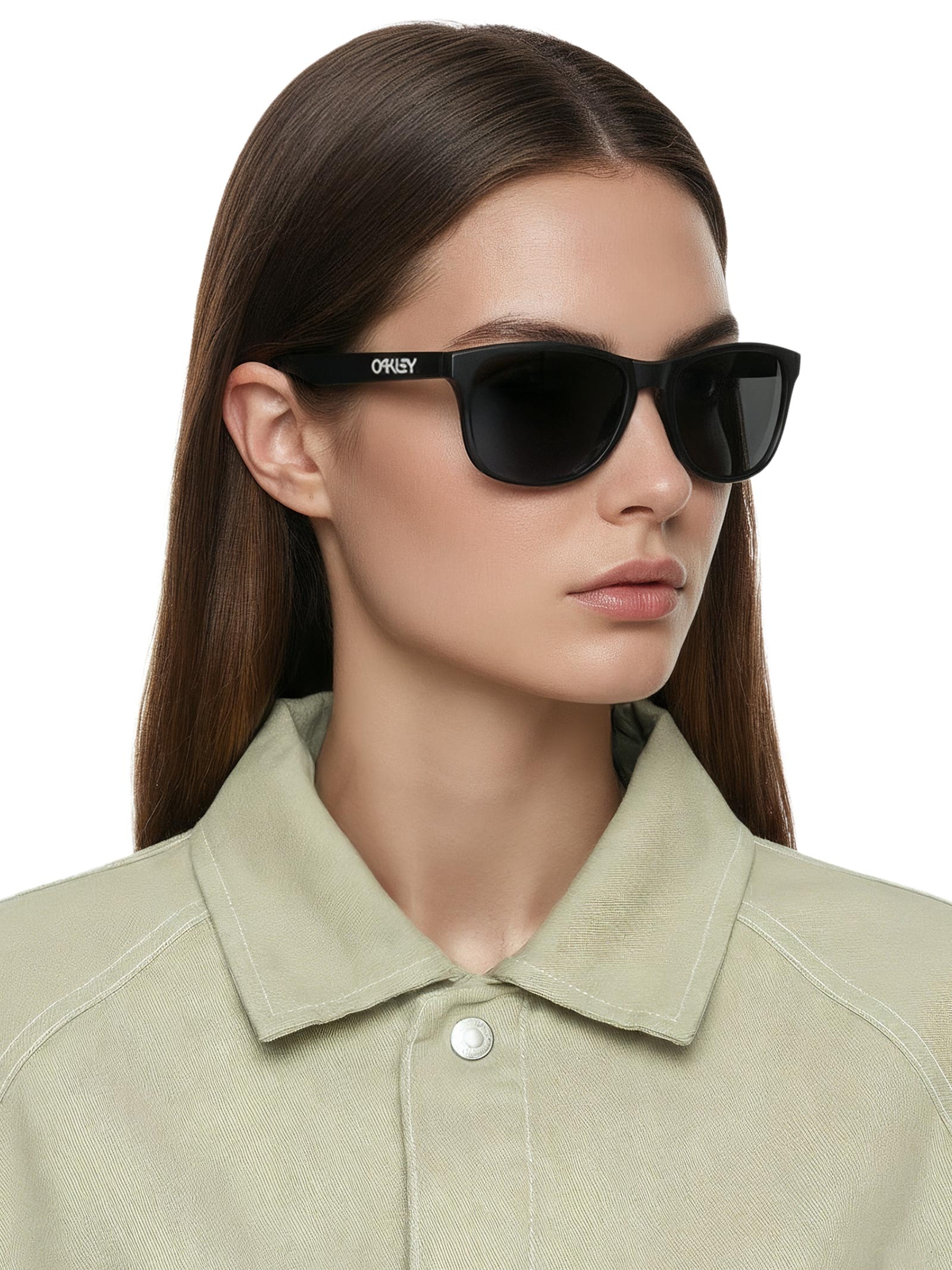 Oakley - Óculos Unissex Frogskins S Blk Prizm Black Polar - Preto