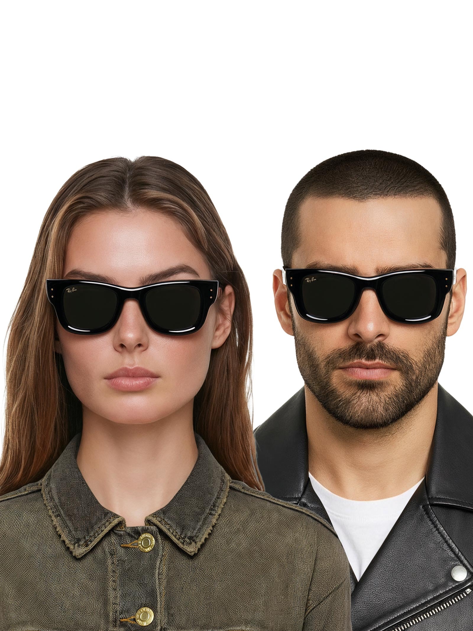 Óculos Unissex Wayfarer Puffer - Preto - Ray-Ban