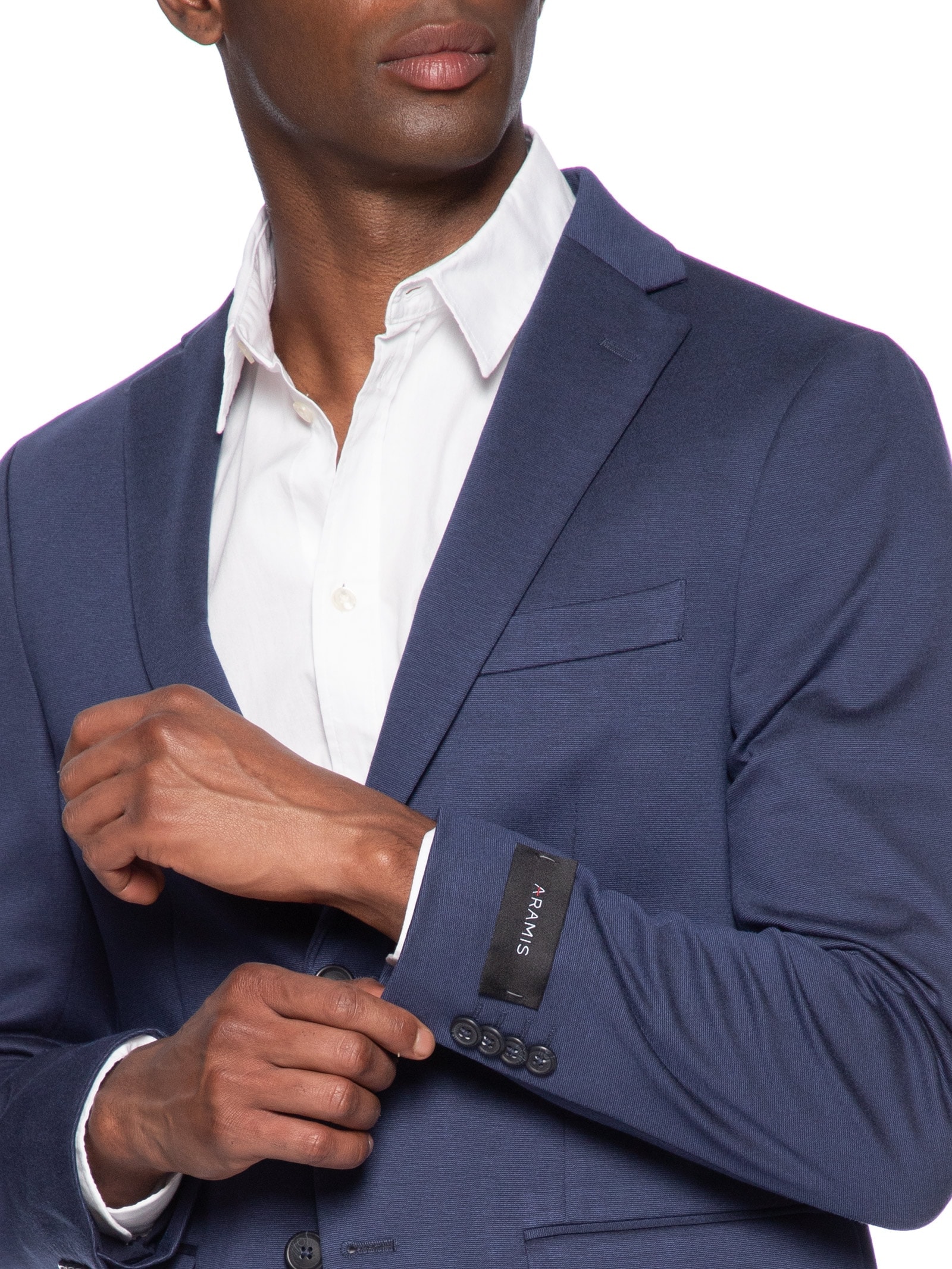 Paletó Masculino Malha Super Slim Azul Aramis