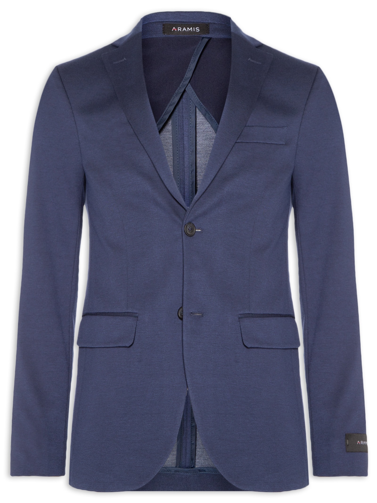 Paletó Masculino Malha Super Slim Azul Aramis