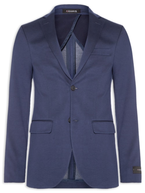 Paletó Masculino Malha Super Slim – Azul