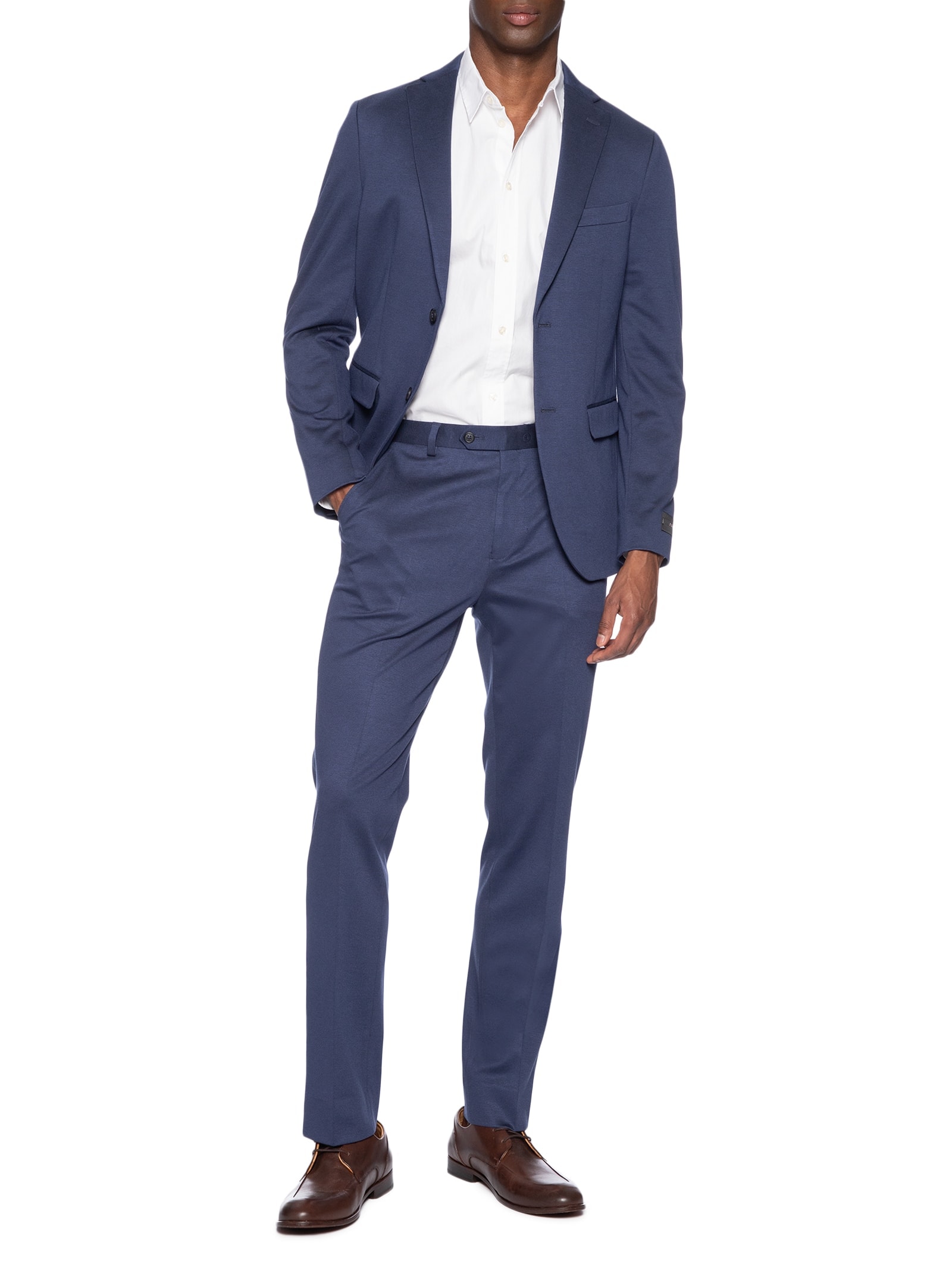 Paletó Masculino Malha Super Slim Azul Aramis