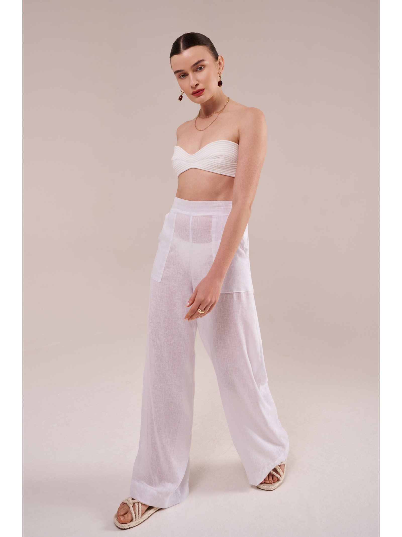 pantalona greta off white Suntime